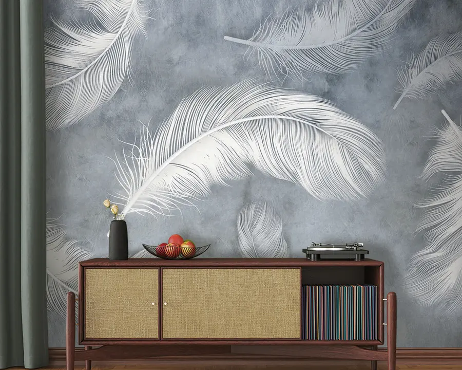 Wall Mural Photo Wallpaper Organism, twig e feather u93395