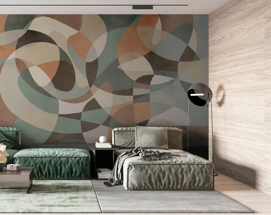 murales Tendencia retro geométrica u73971
