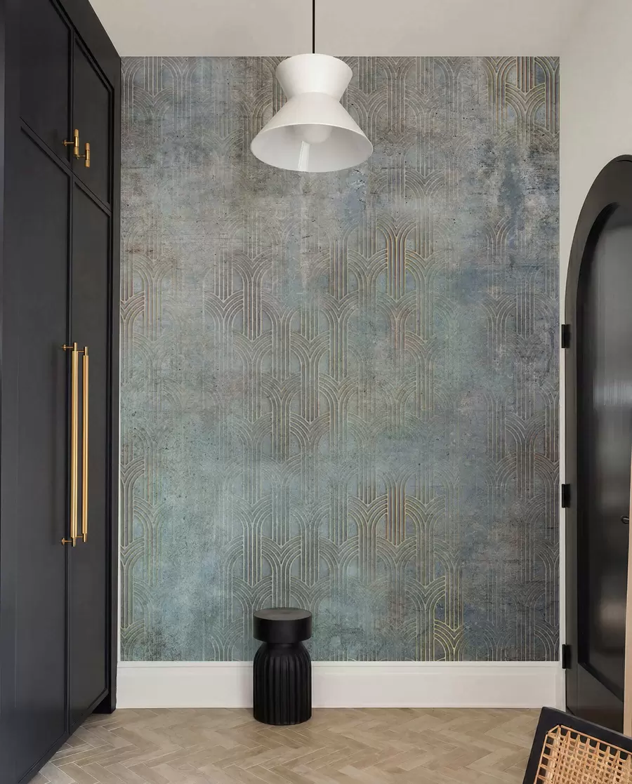 wall murals Arched pattern on grunge wall u73973