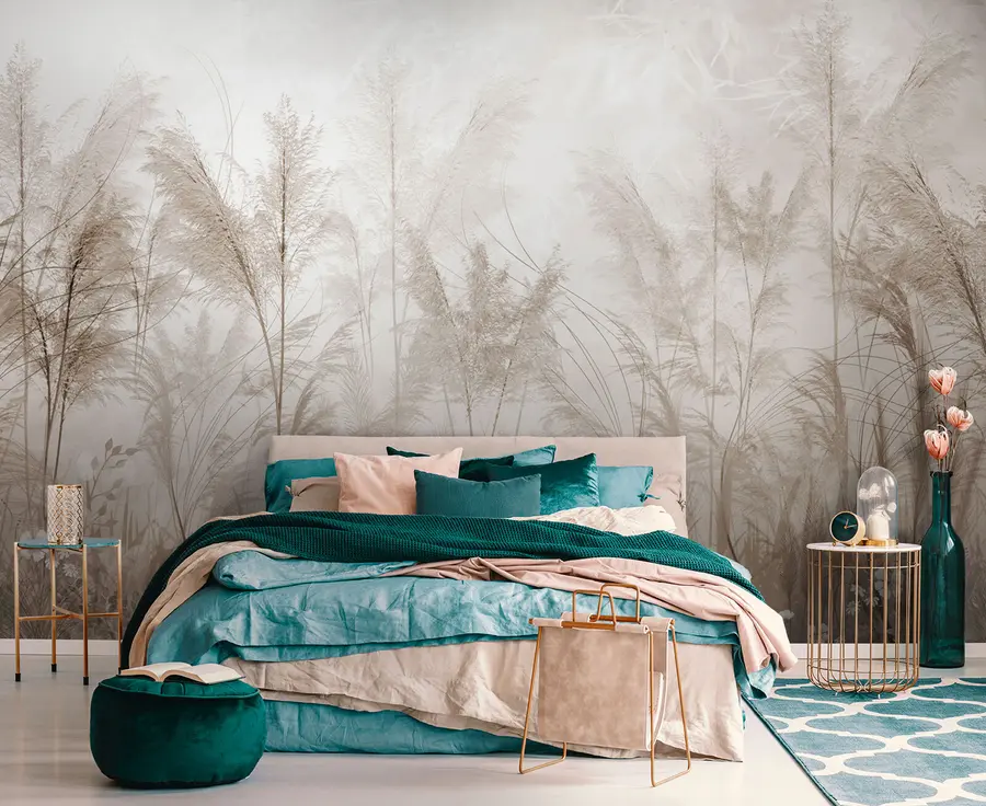 Wall Mural Photo Wallpaper Branches in the fog style boho u73981