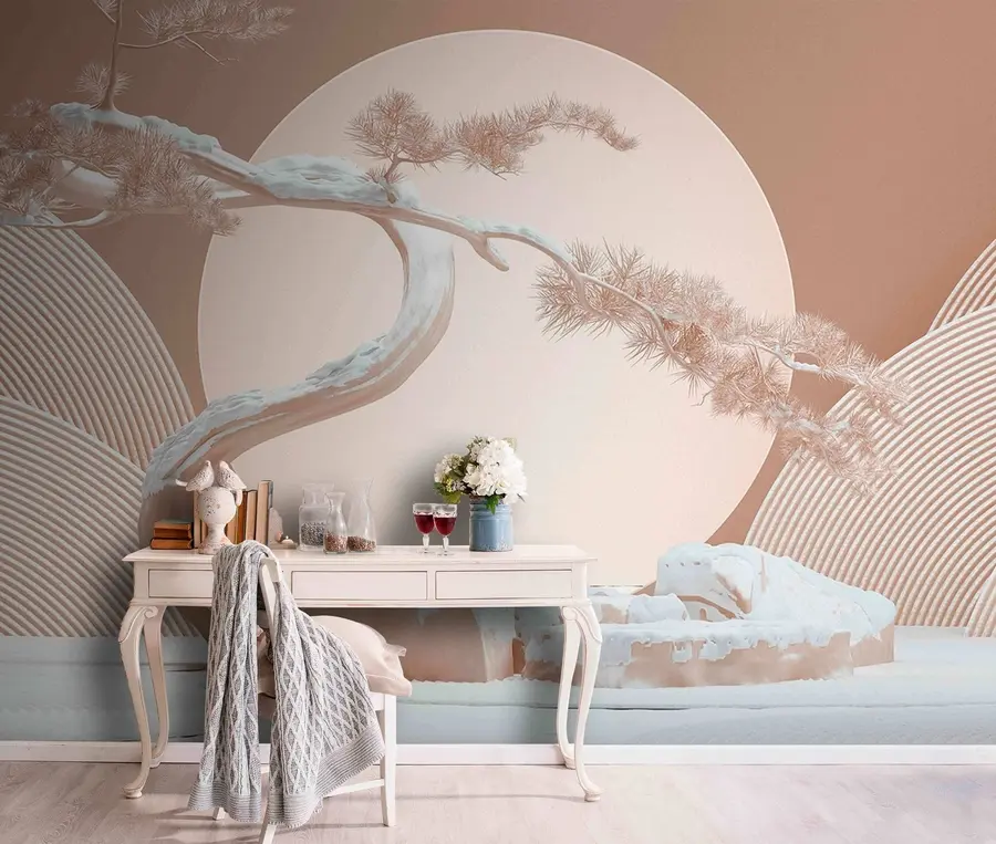 murales Jardín japonés de piedra u68179