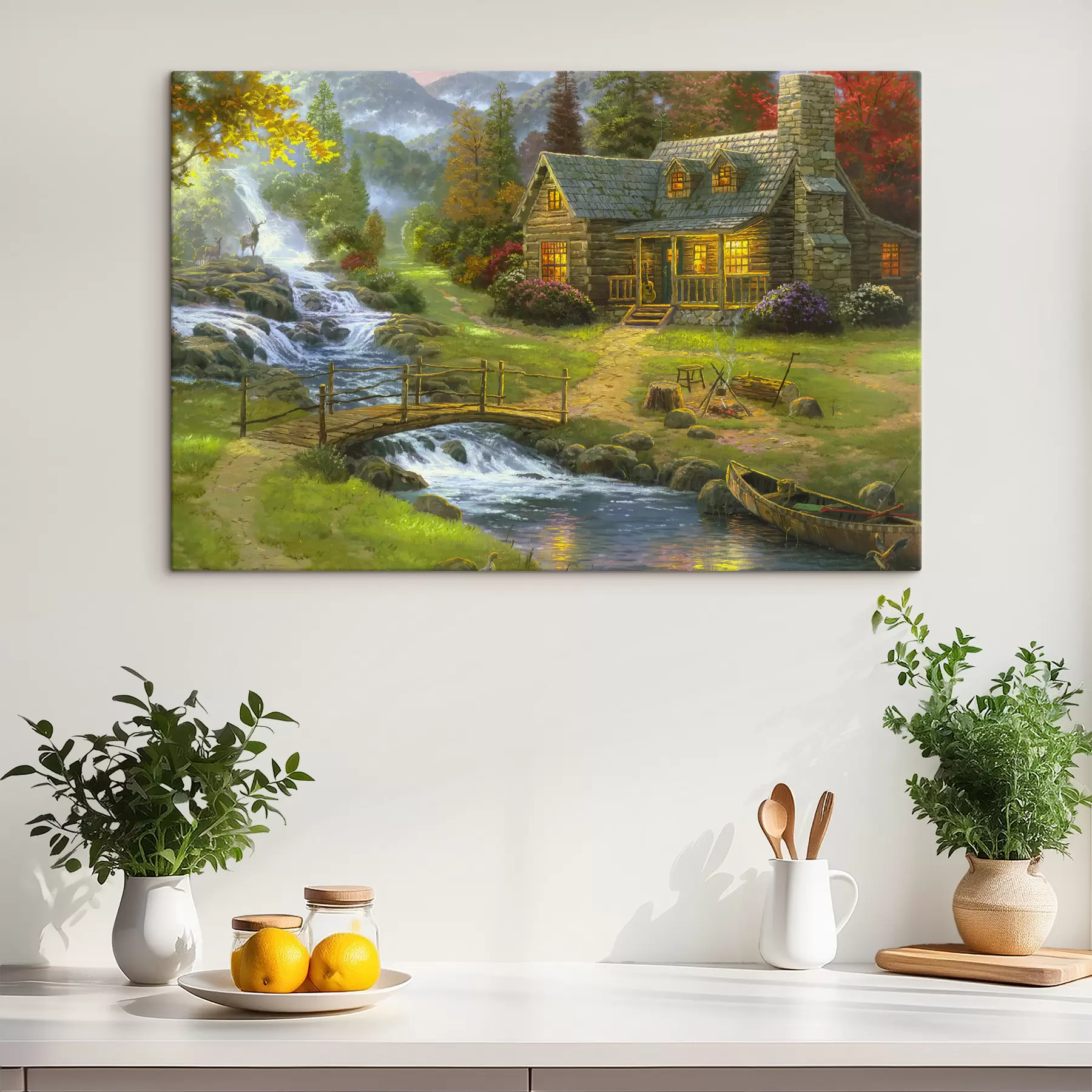 wall murals Plant, water and window s15144
