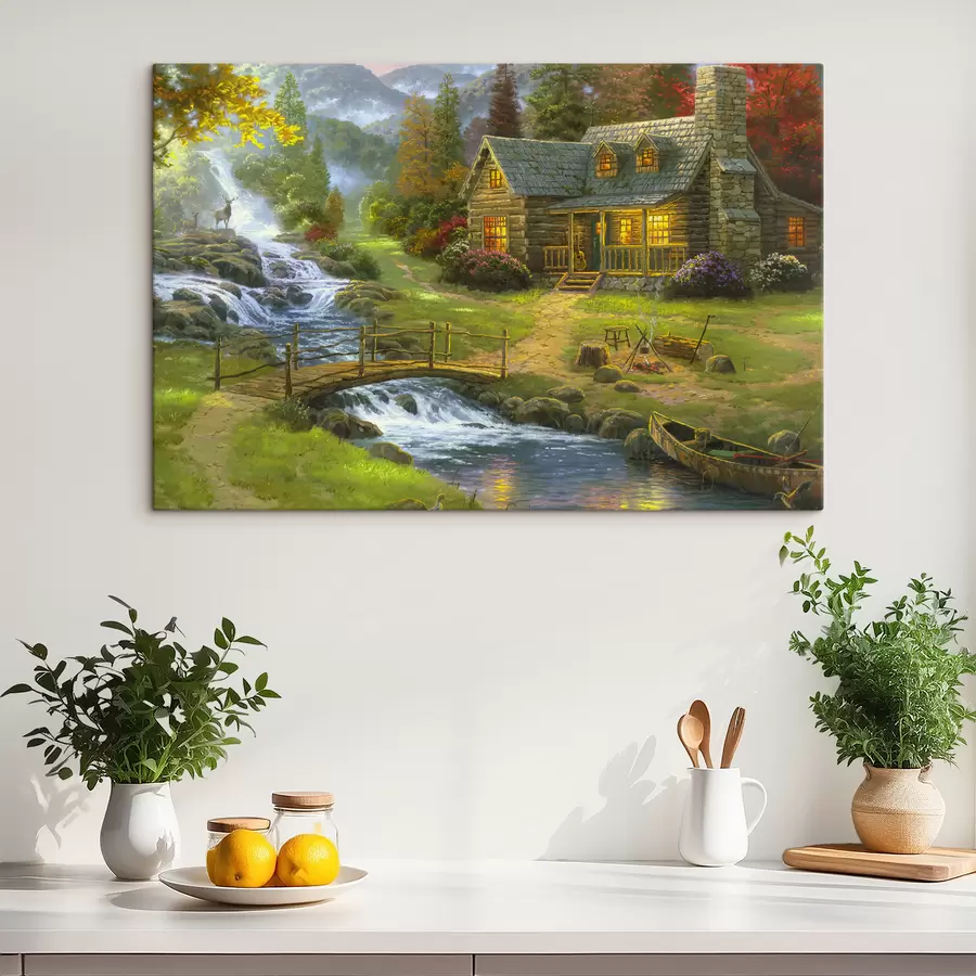 wall murals Plant, water and window s15144