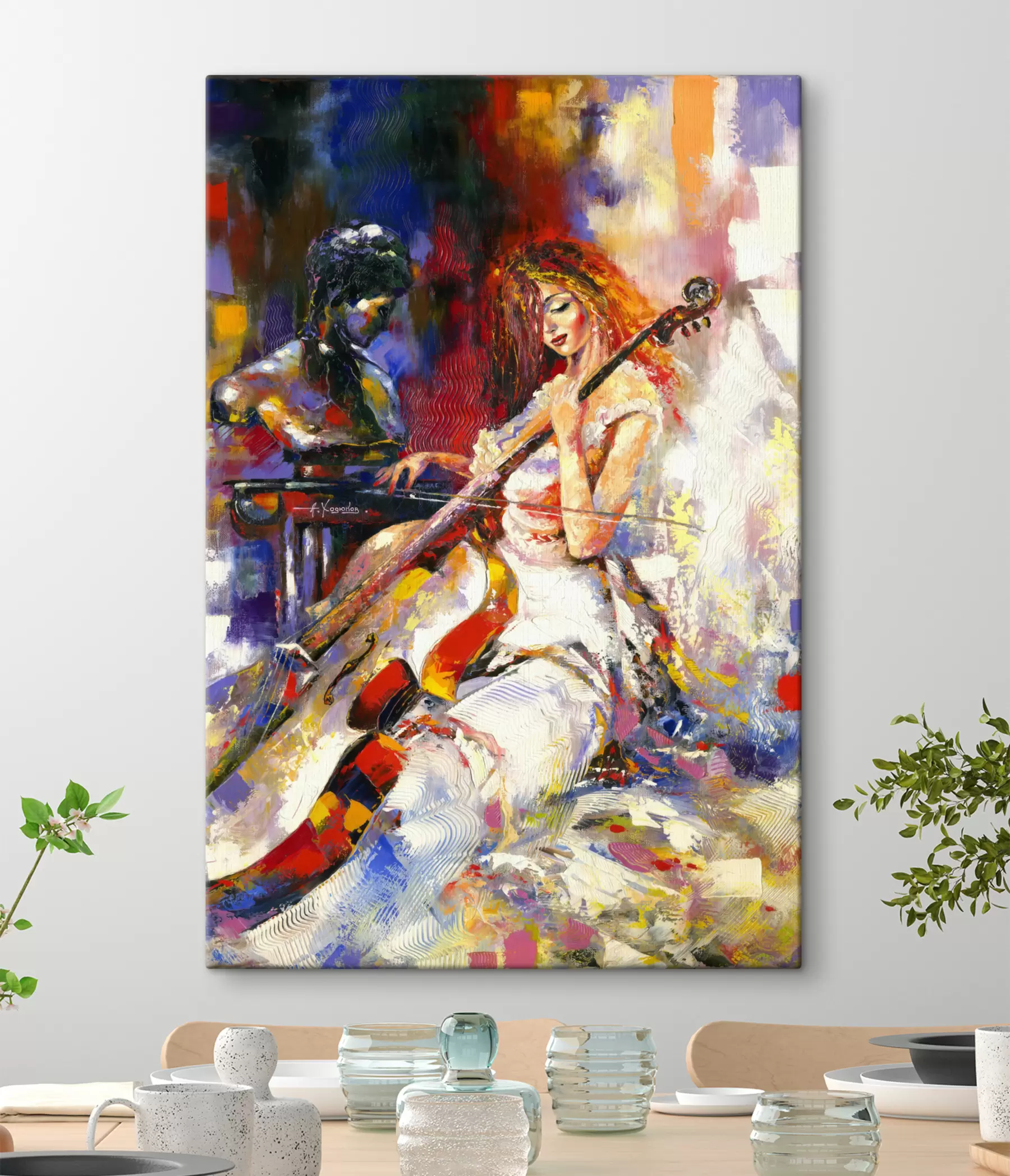 wall murals Paint, art paint and musical instrument s16795