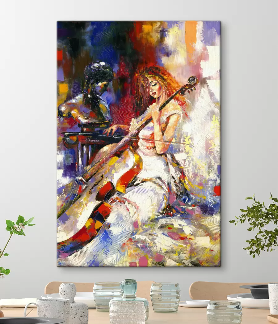 wall murals Paint, art paint and musical instrument s16795