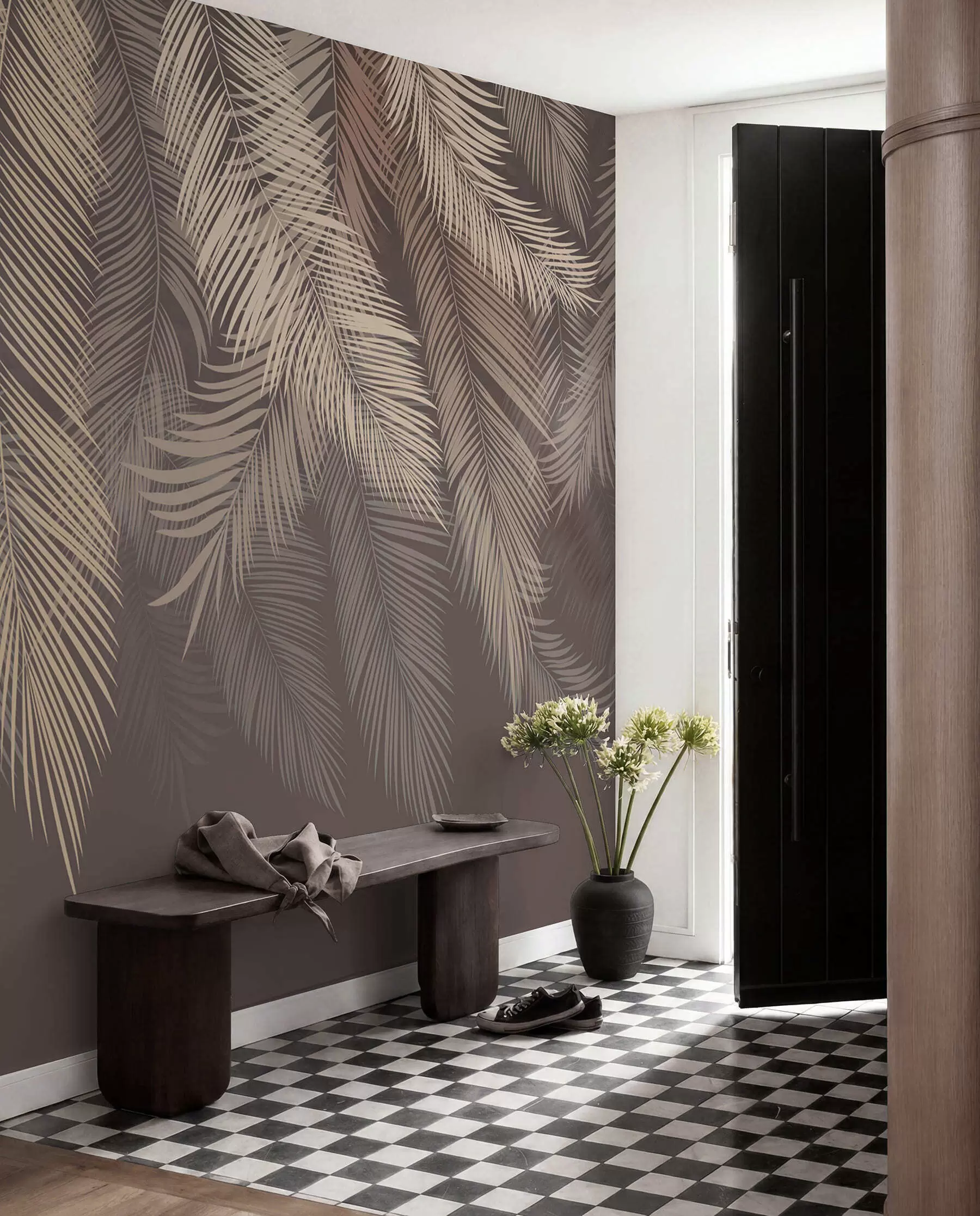 Wall Mural Photo Wallpaper Plant, outerwear and wood u48556v1