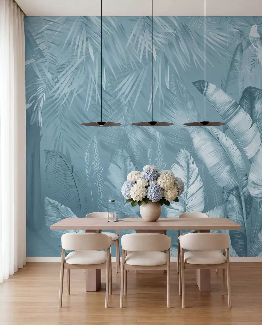 wall murals Plant, water and azure u50468v3