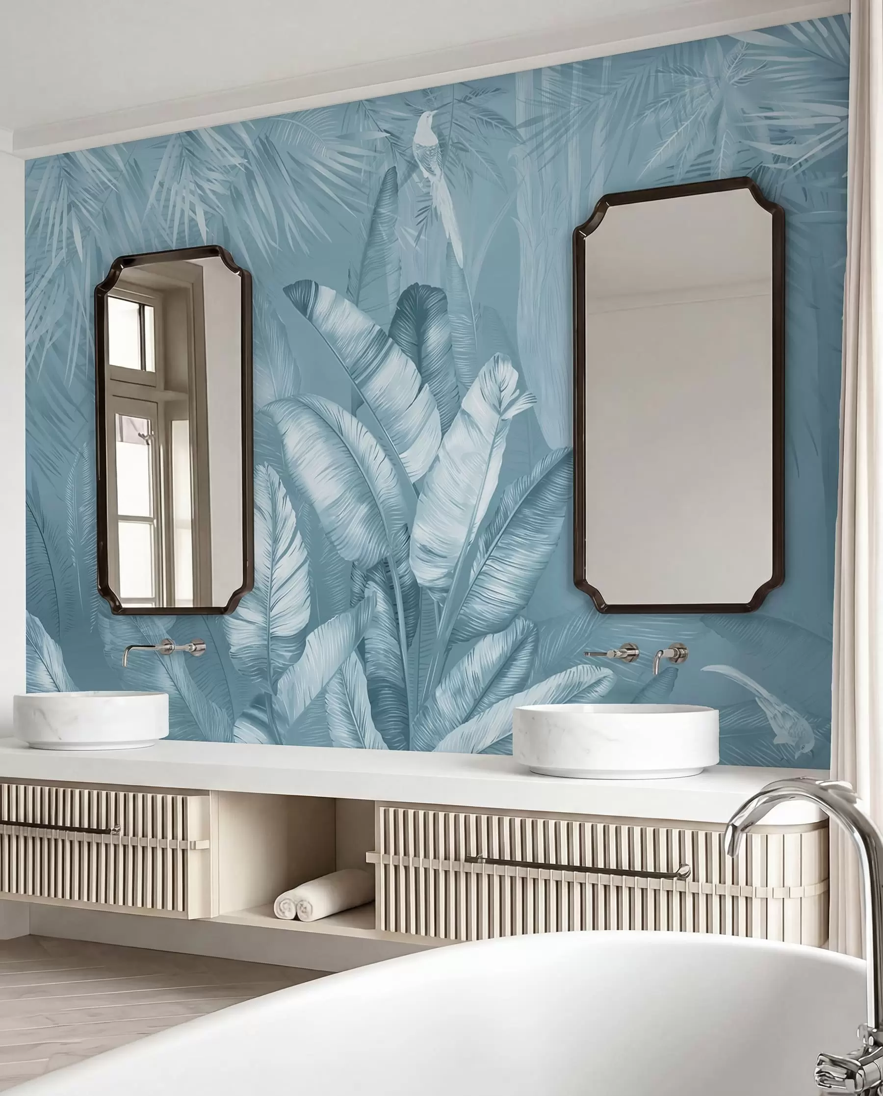 peintures murales Plante, eau et azur u50468v3