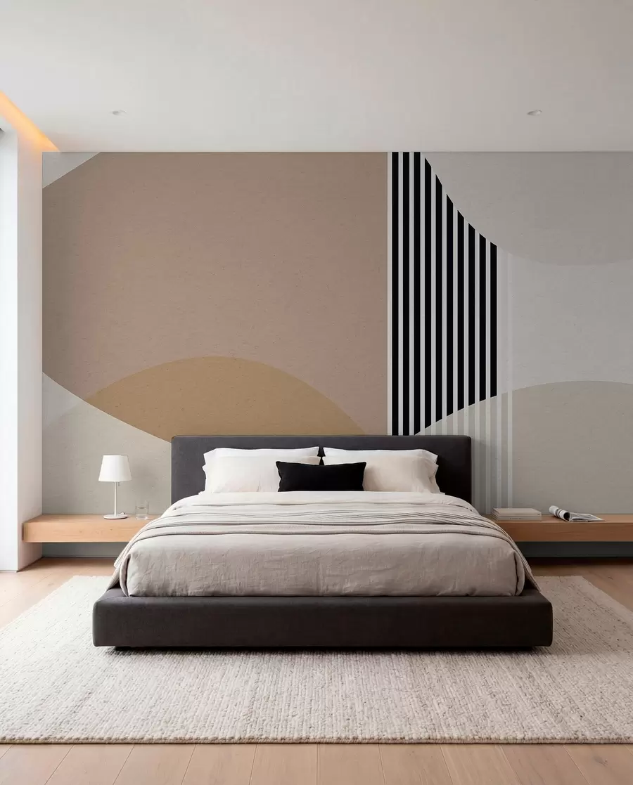 peintures murales Style rétro abstrait u74075