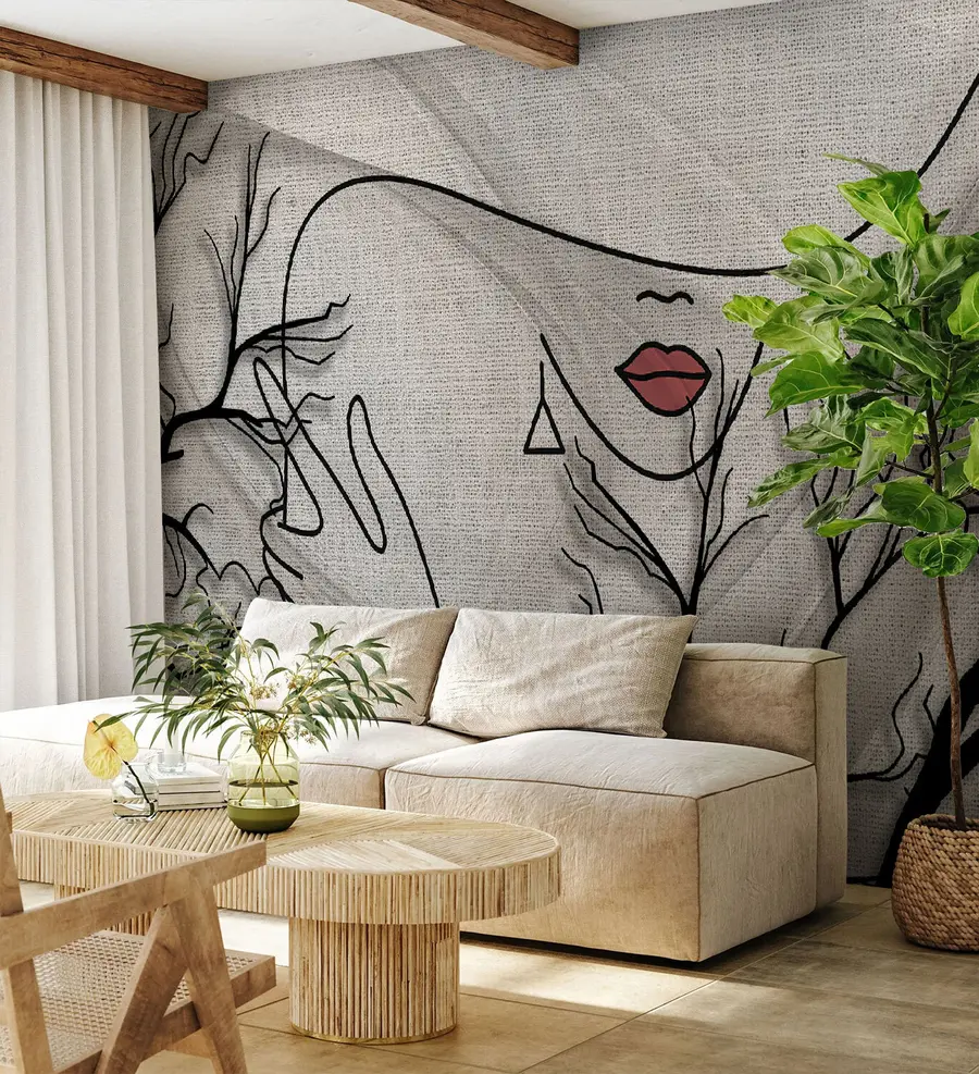 murales Labios rojos u93785