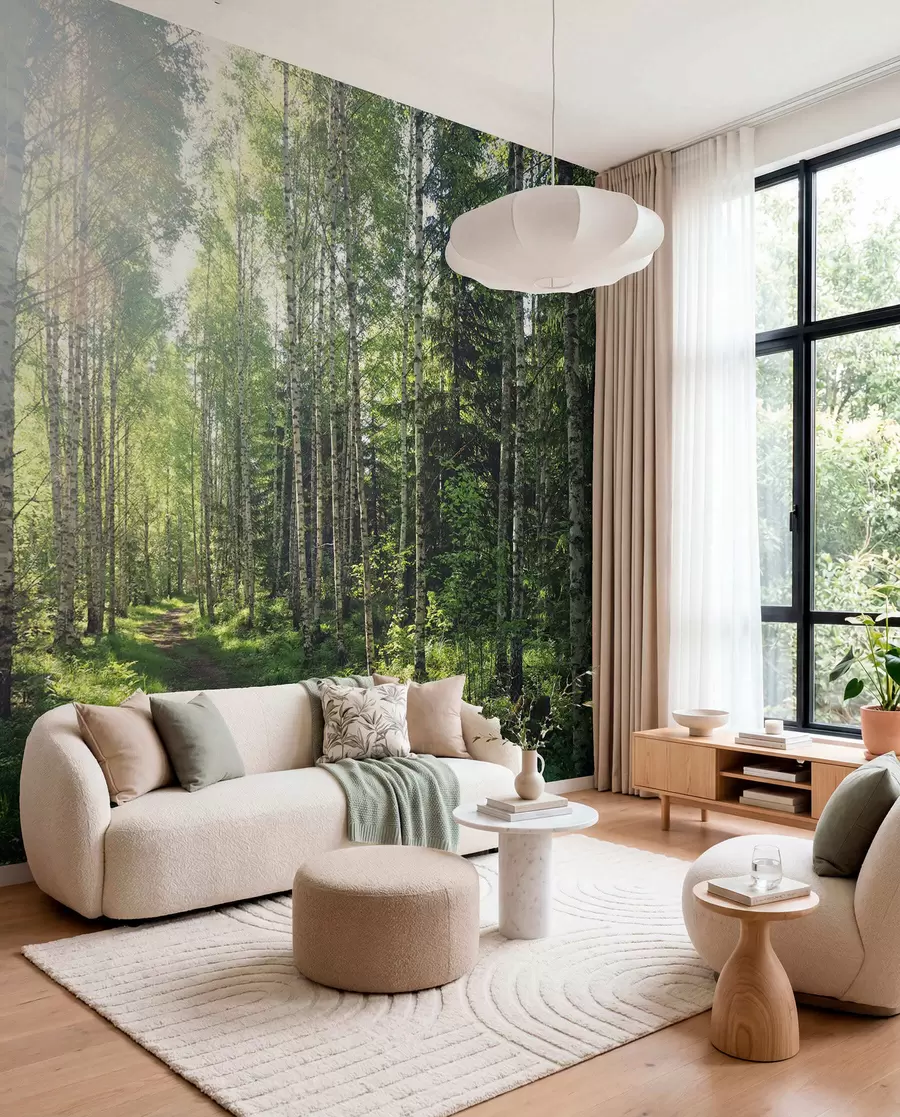 wall murals Green sunshine in Finland u74235