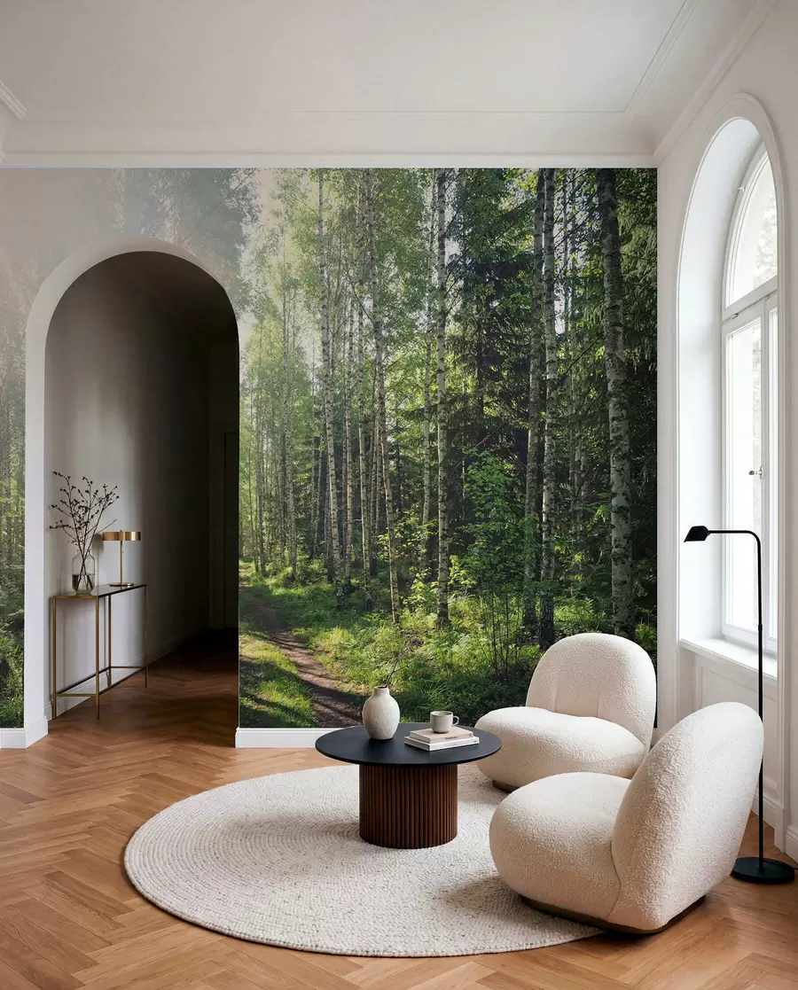 Wall Mural Photo Wallpaper Green sunshine in Finland u74235