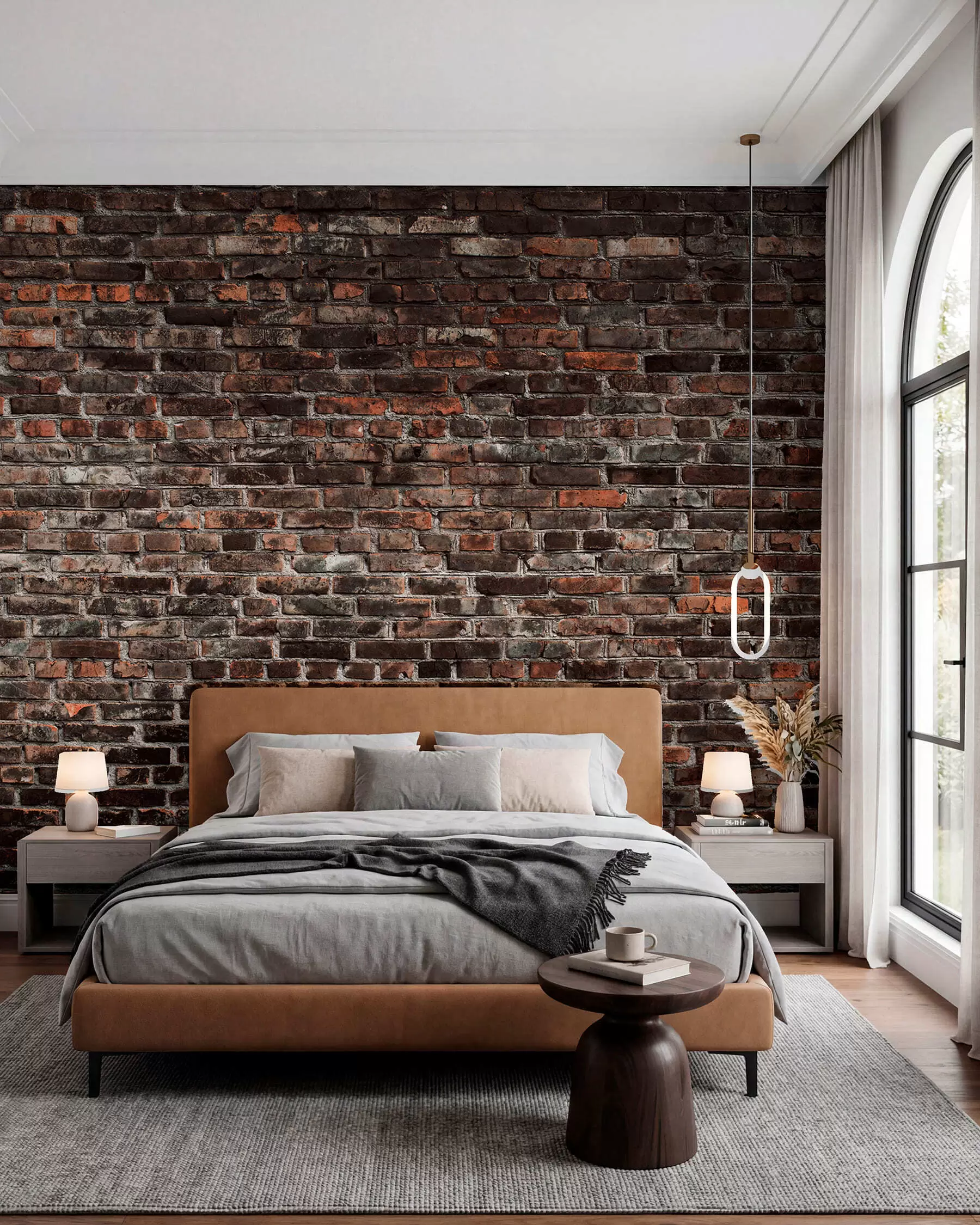 Wall Mural Photo Wallpaper Brick Black u74267