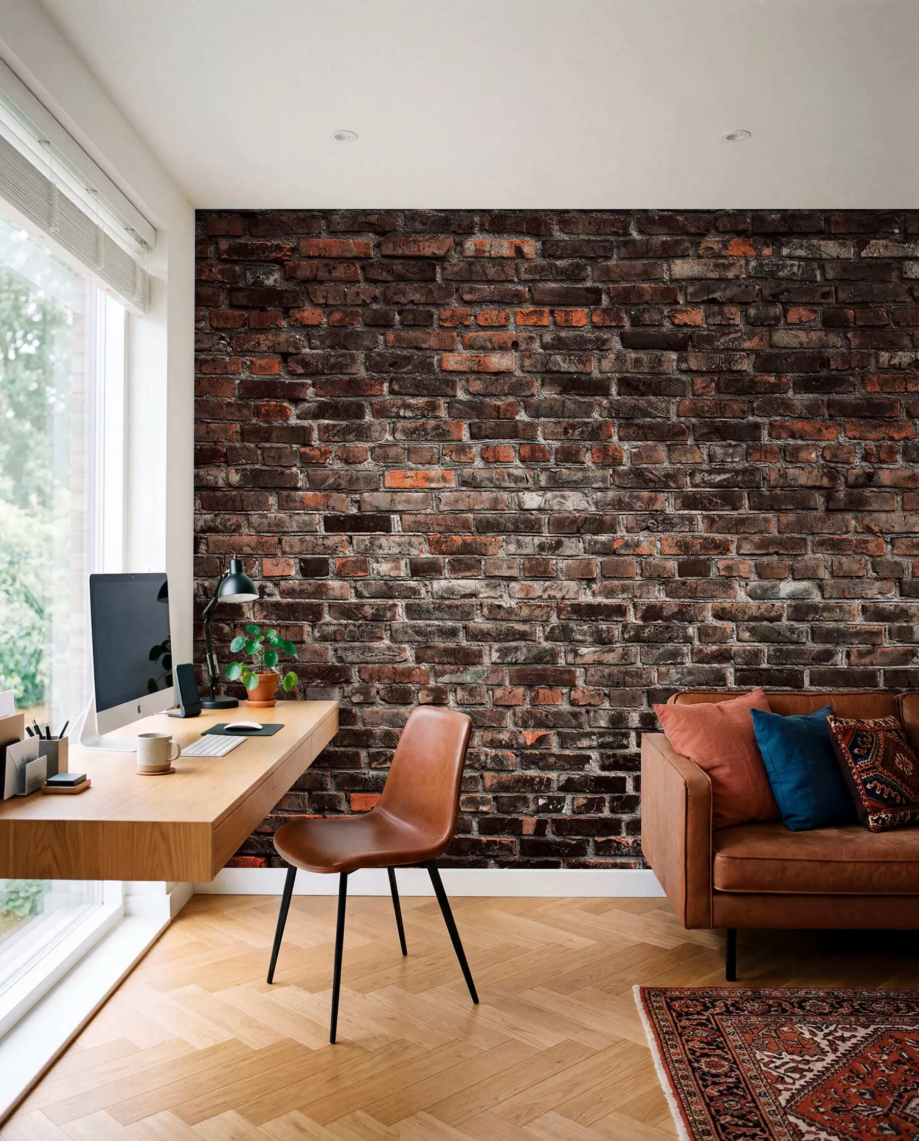 Wall Mural Photo Wallpaper Brick Black u74267