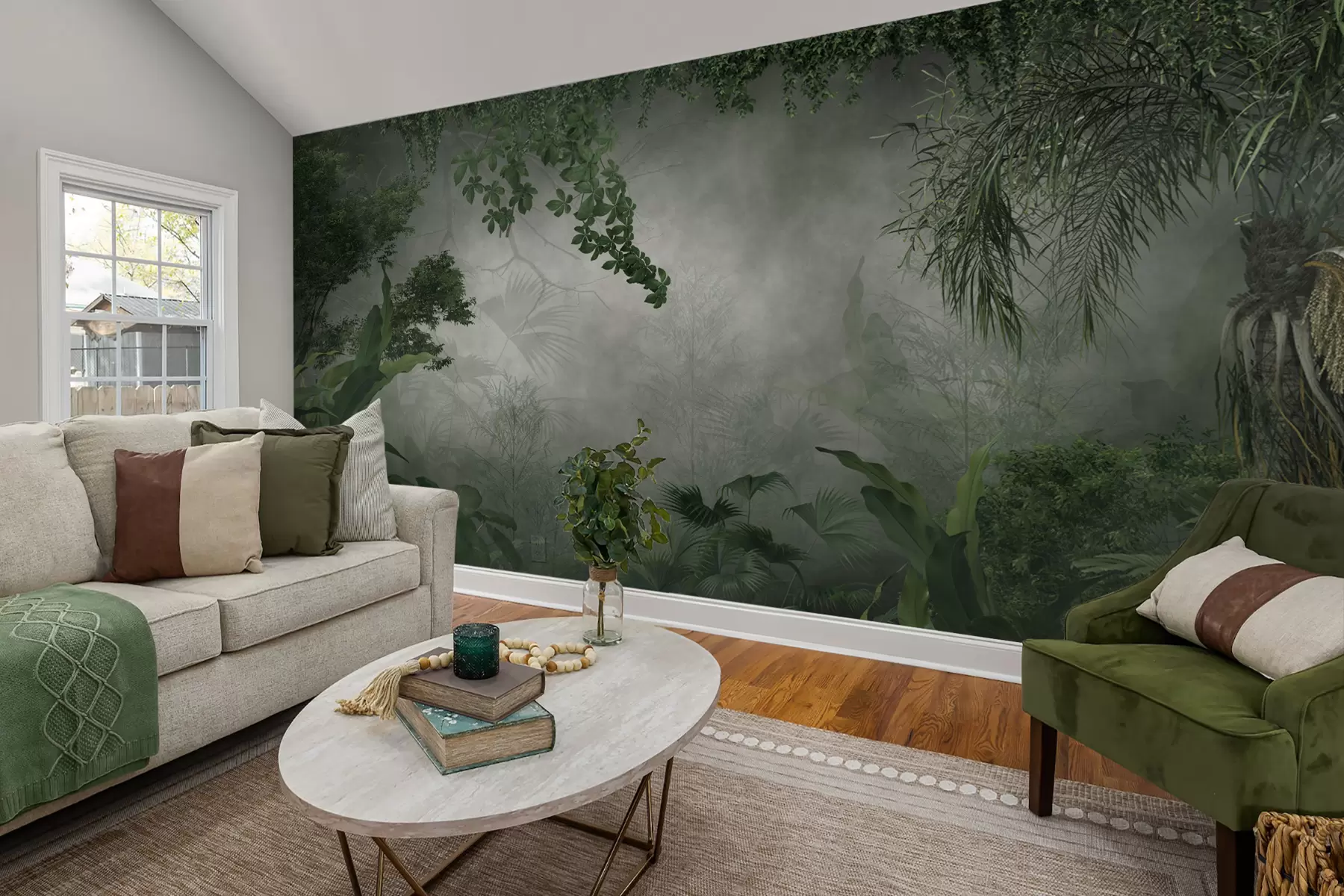 wall murals Mysterious jungle u74409