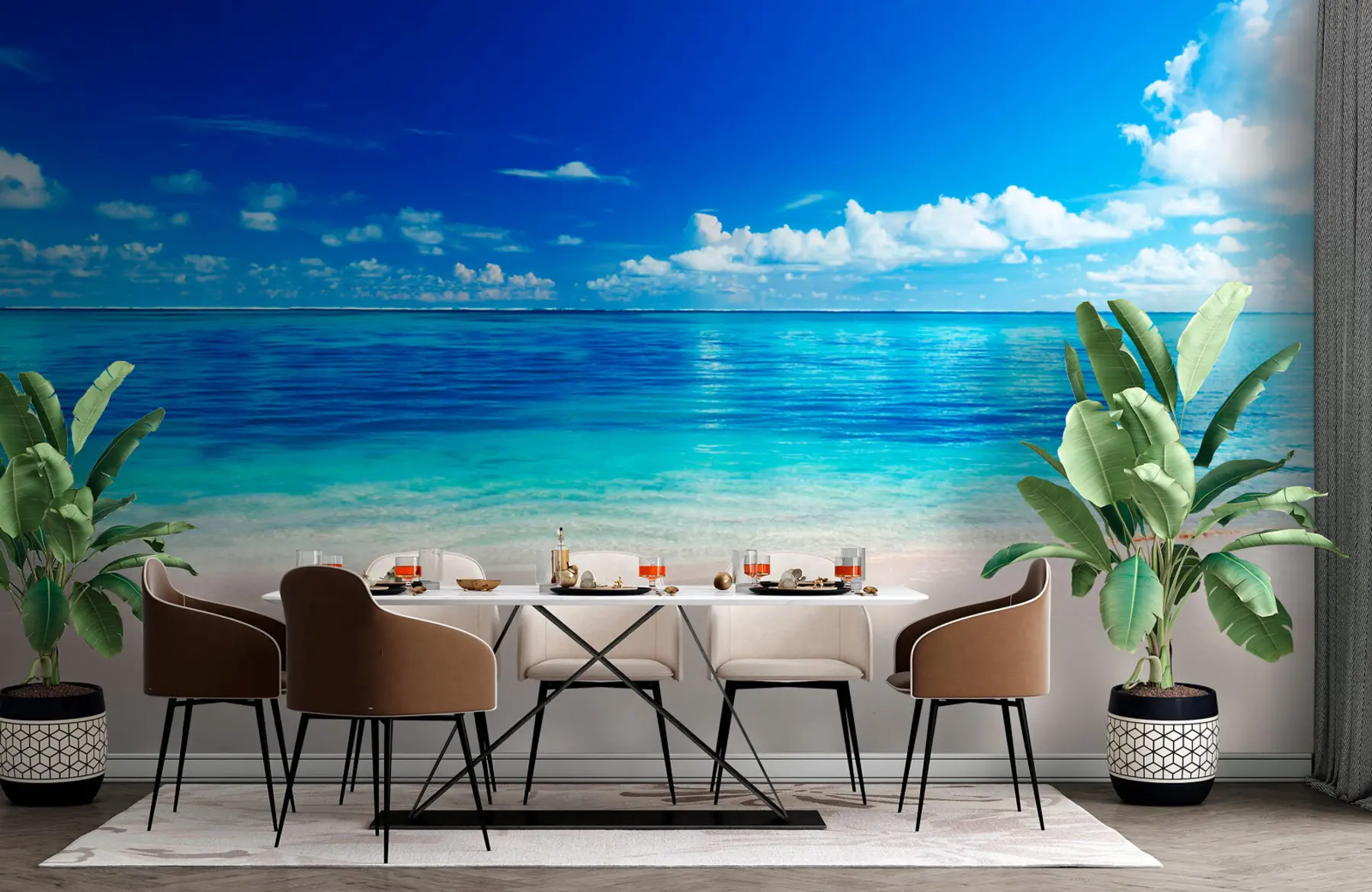 peintures murales Plage de sable et mer u74335