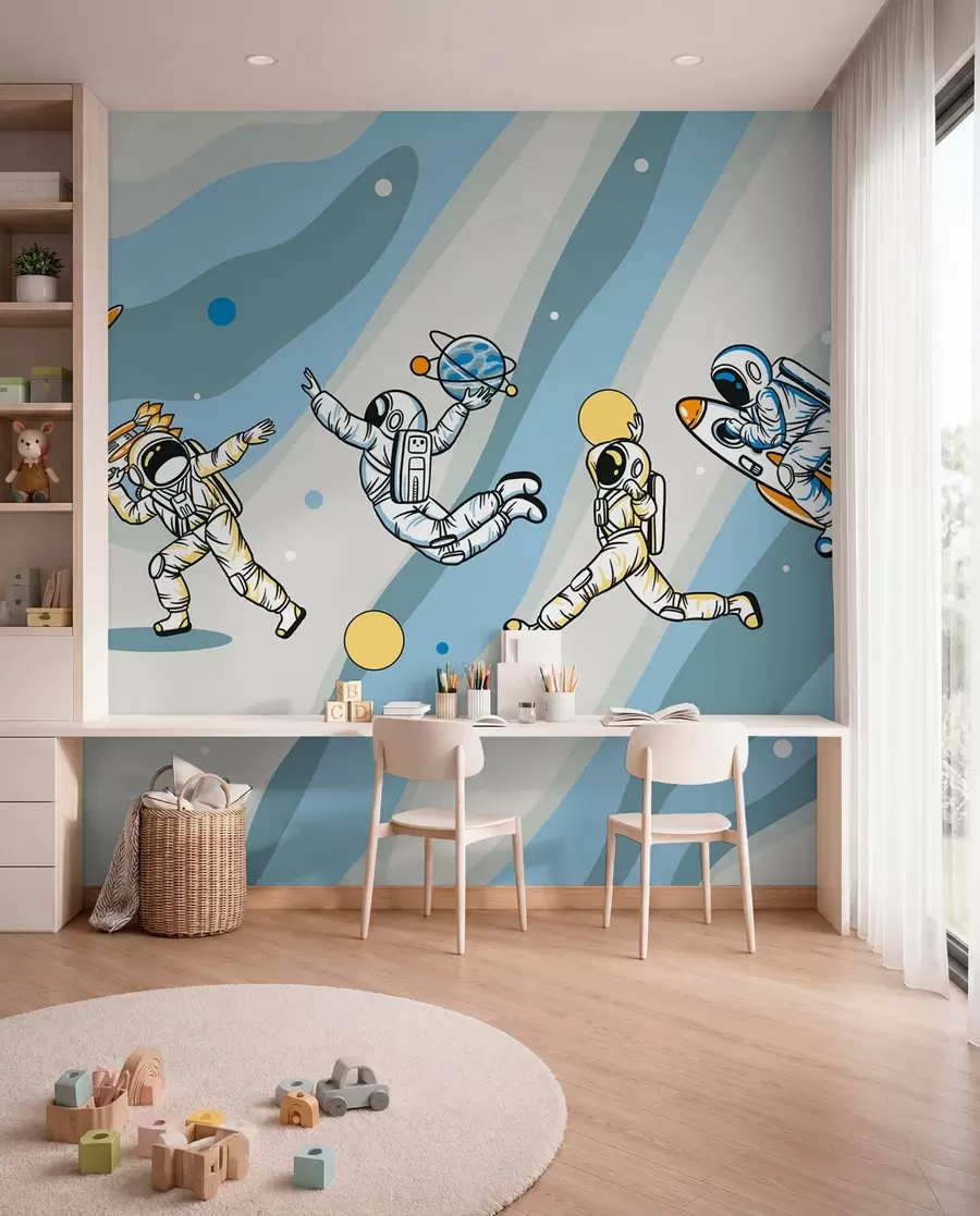 wall murals Sports classes with astronauts u93828