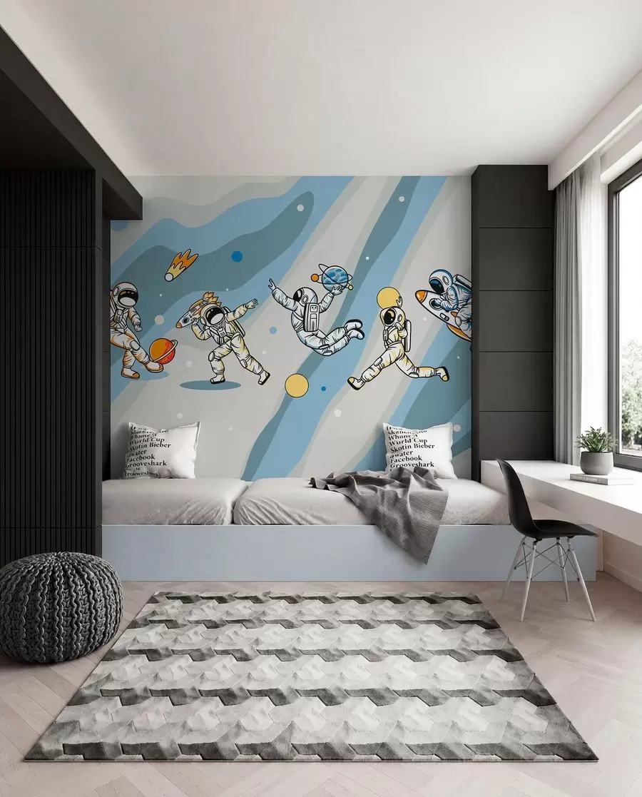 wall murals Sports classes with astronauts u93828