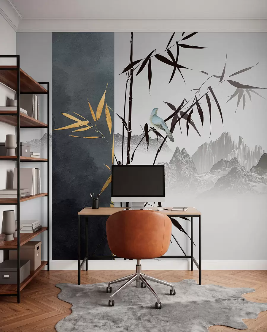 Wall Mural Photo Wallpaper Bird on a branch u93849
