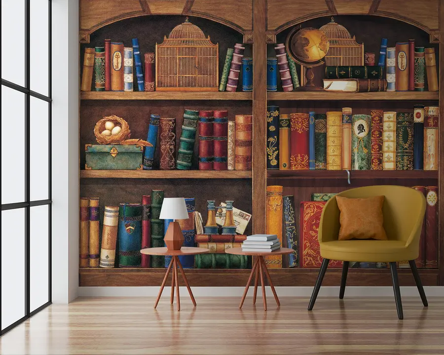 Wall Mural Photo Wallpaper Shelf, bookcase and furniture u02813