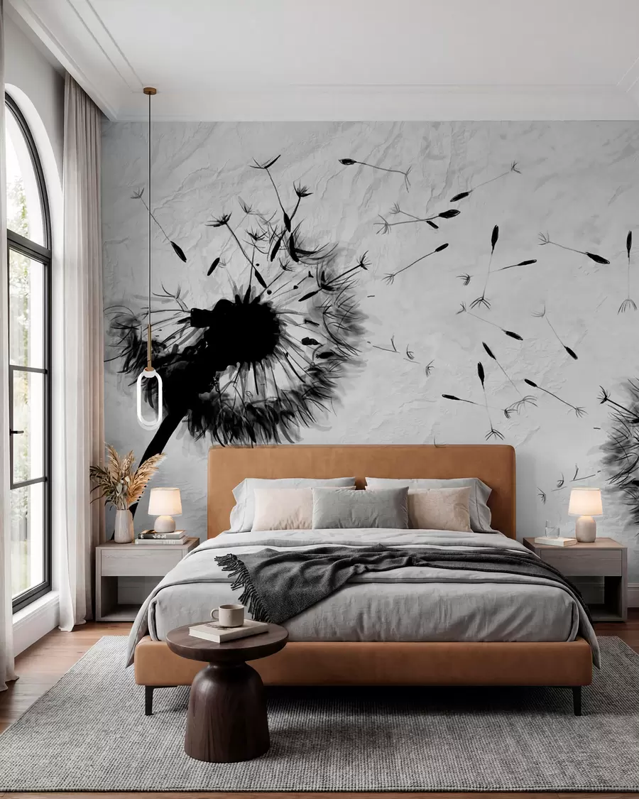Wall Mural Photo Wallpaper Flower, plant and eyelash u06731