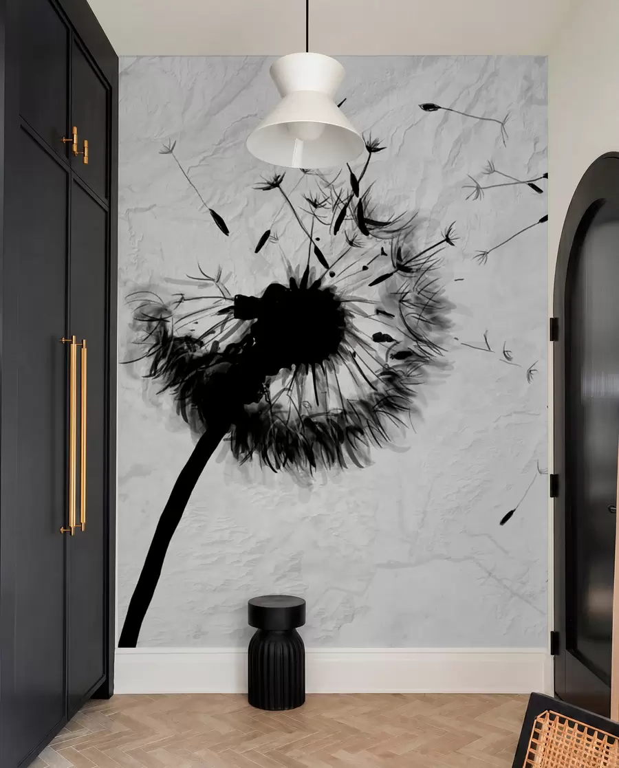 peintures murales Fleur, plante et cil u06731