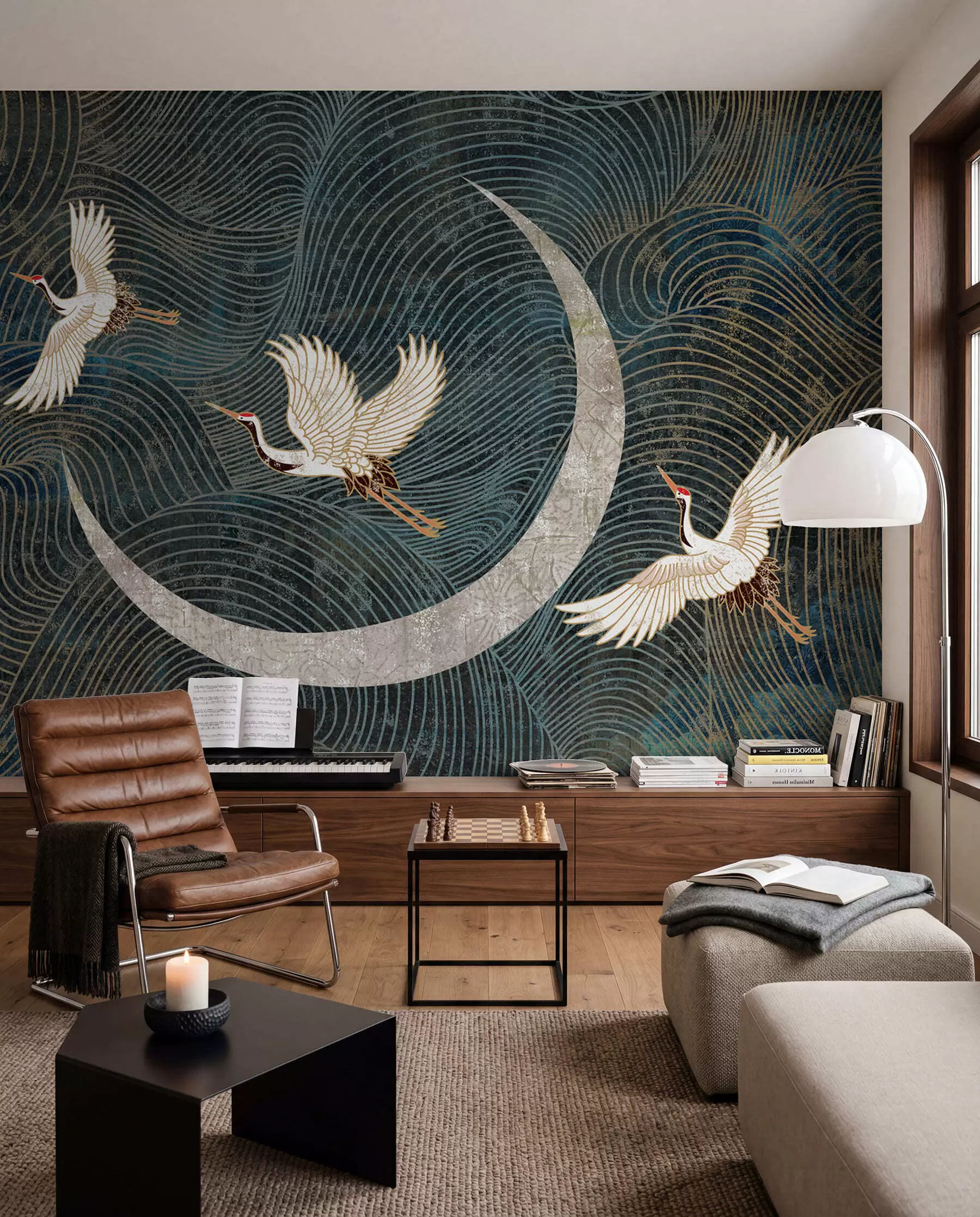 Wall Mural Photo Wallpaper Bird, nature and green u59573