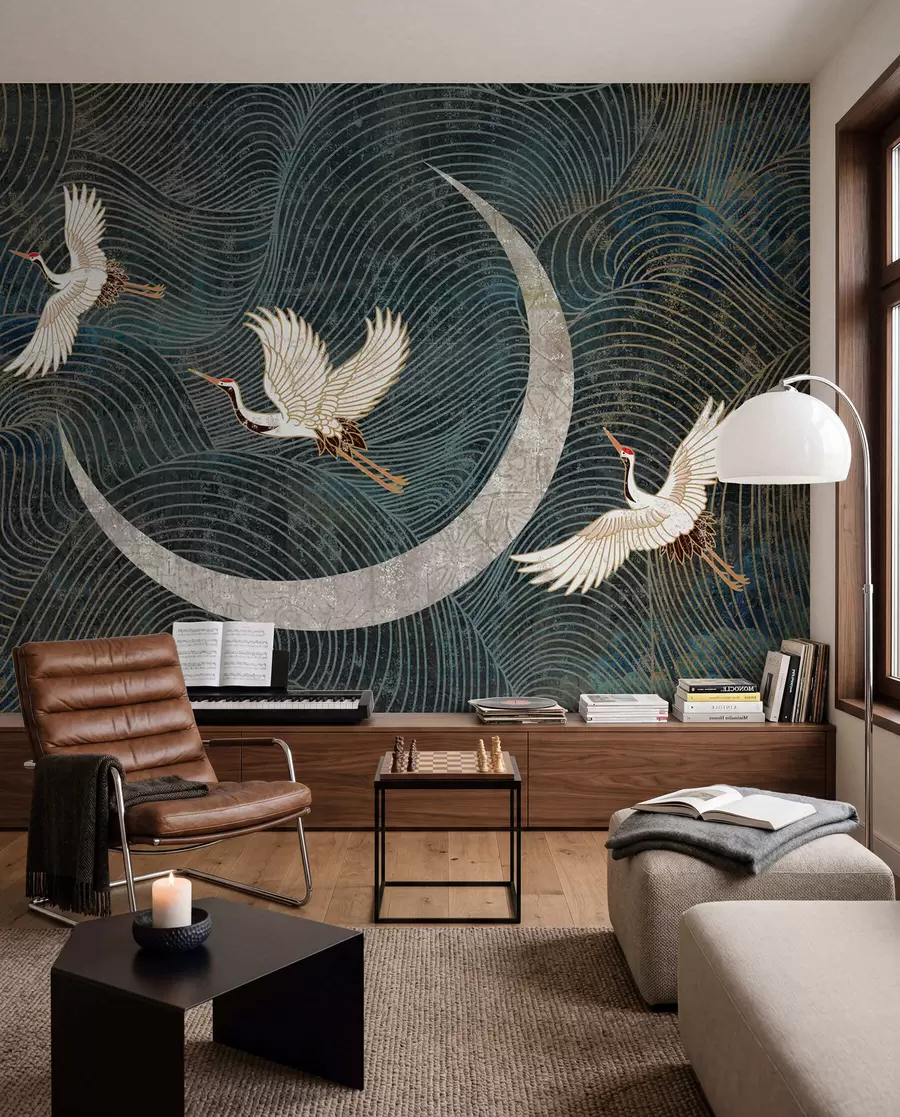 Wall Mural Photo Wallpaper Bird, nature and green u59573