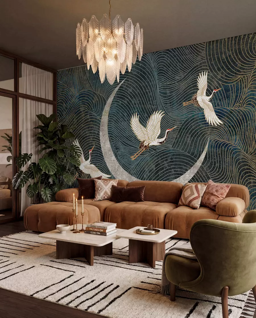 wall murals Bird, nature and green u59573
