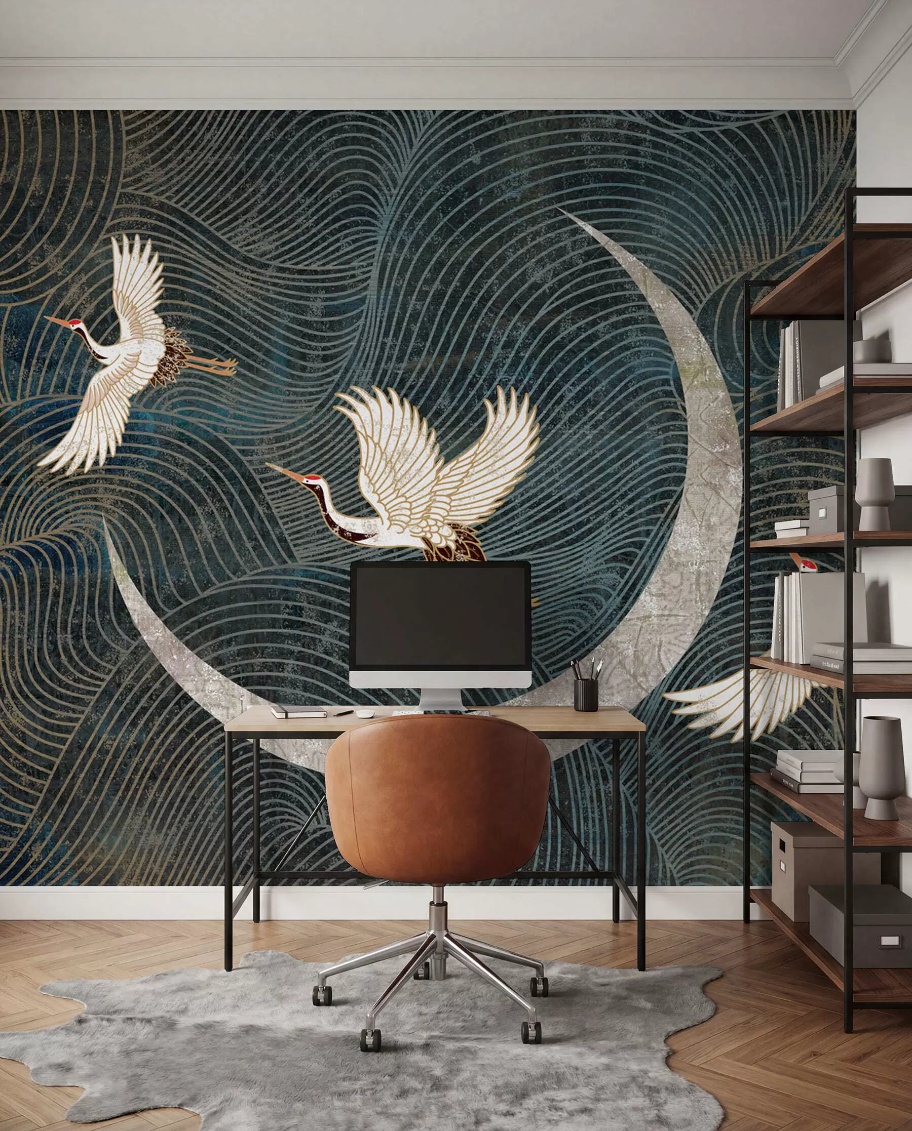 wall murals Bird, nature and green u59573