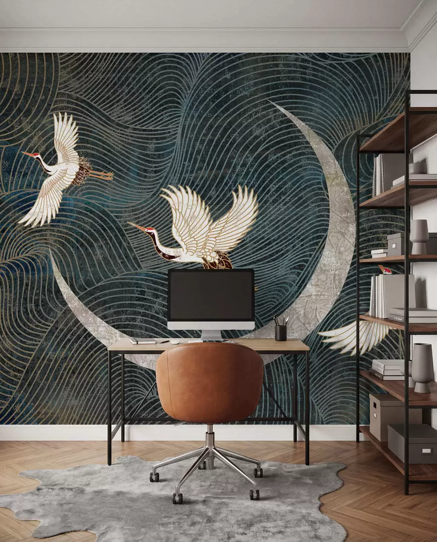 wall murals Bird, nature and green u59573