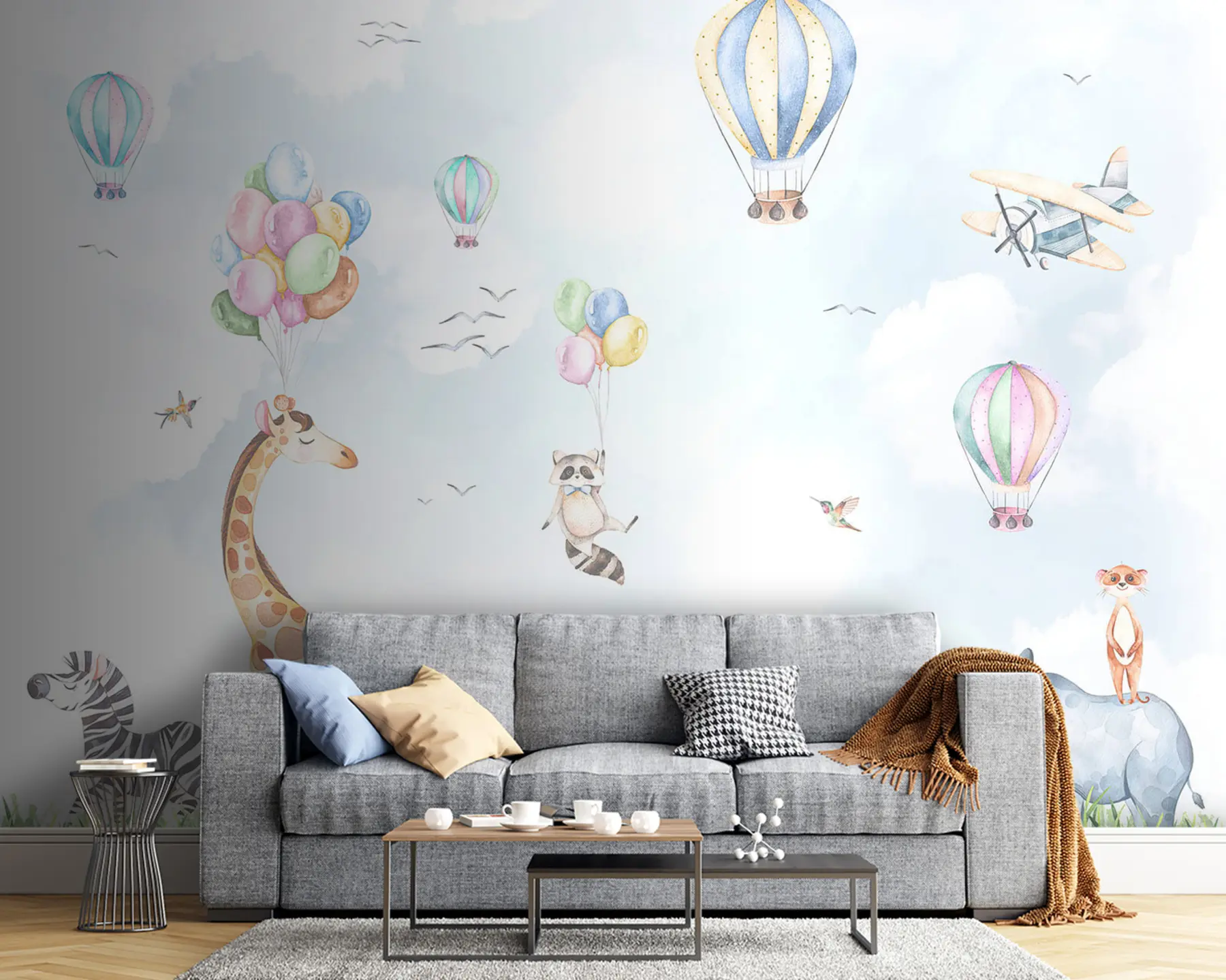 Wall Mural Photo Wallpaper Animals in the air show u59757v2