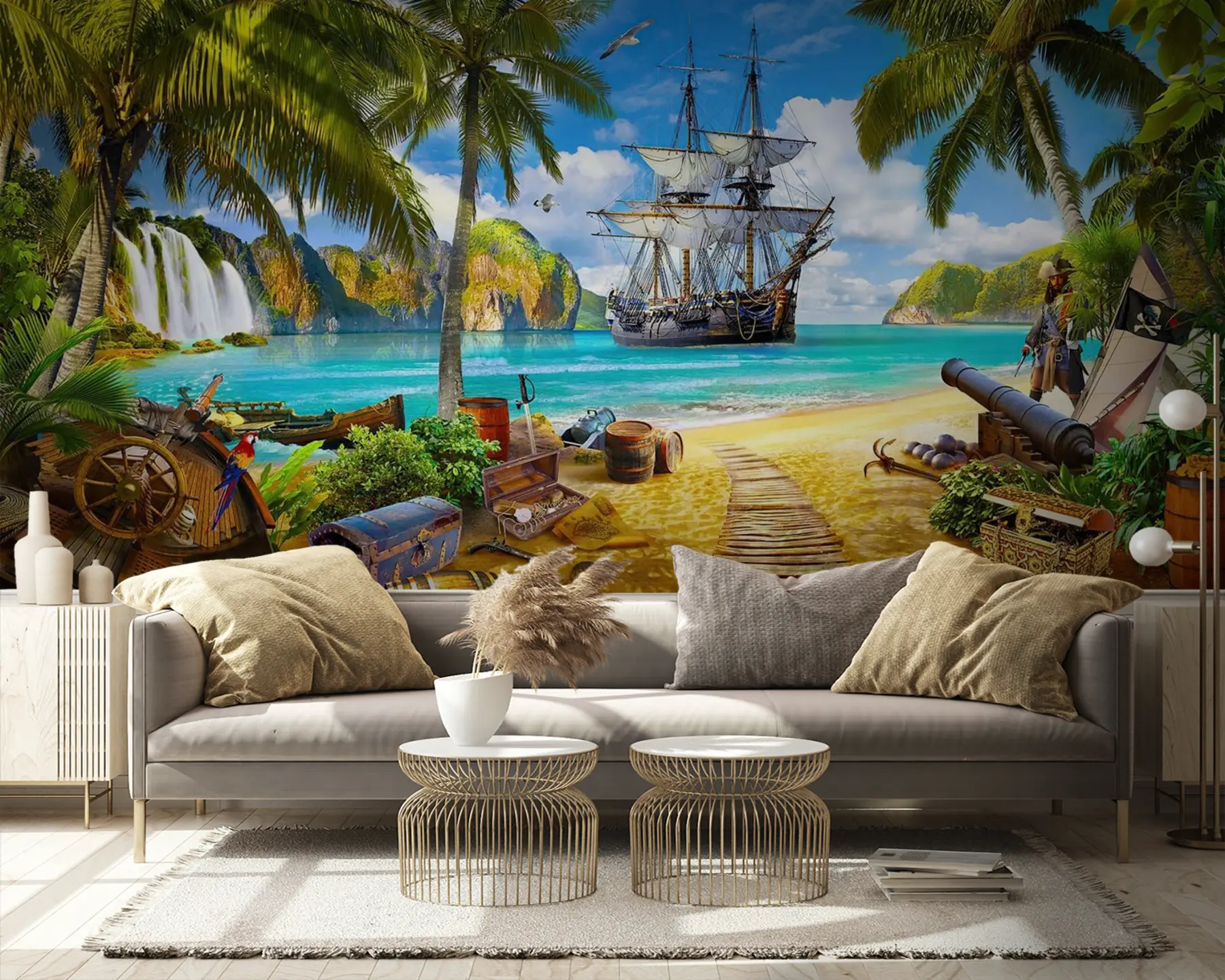 Wall Mural Photo Wallpaper Water, cloud and sky u59784v3