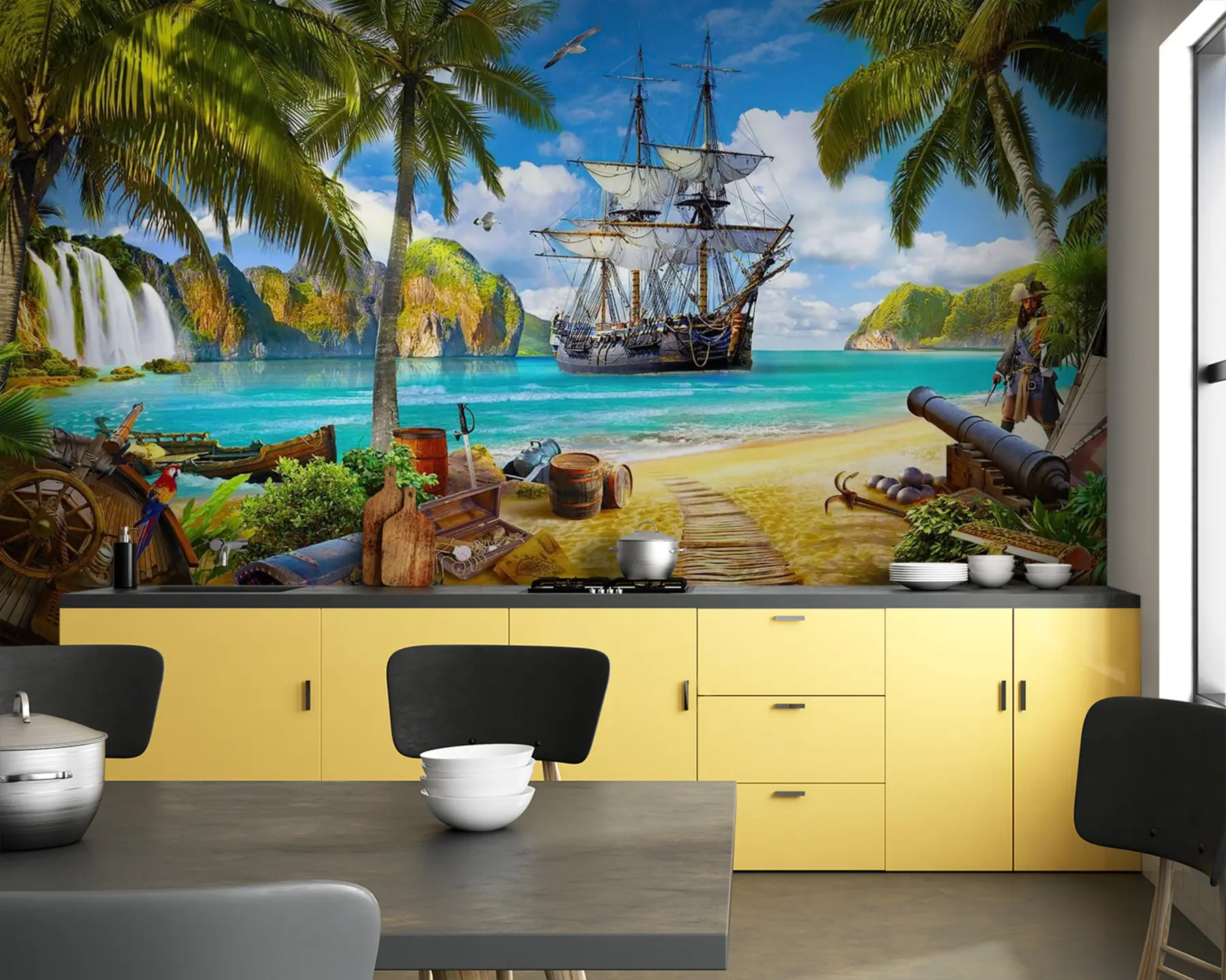 Wall Mural Photo Wallpaper Water, cloud and sky u59784v3