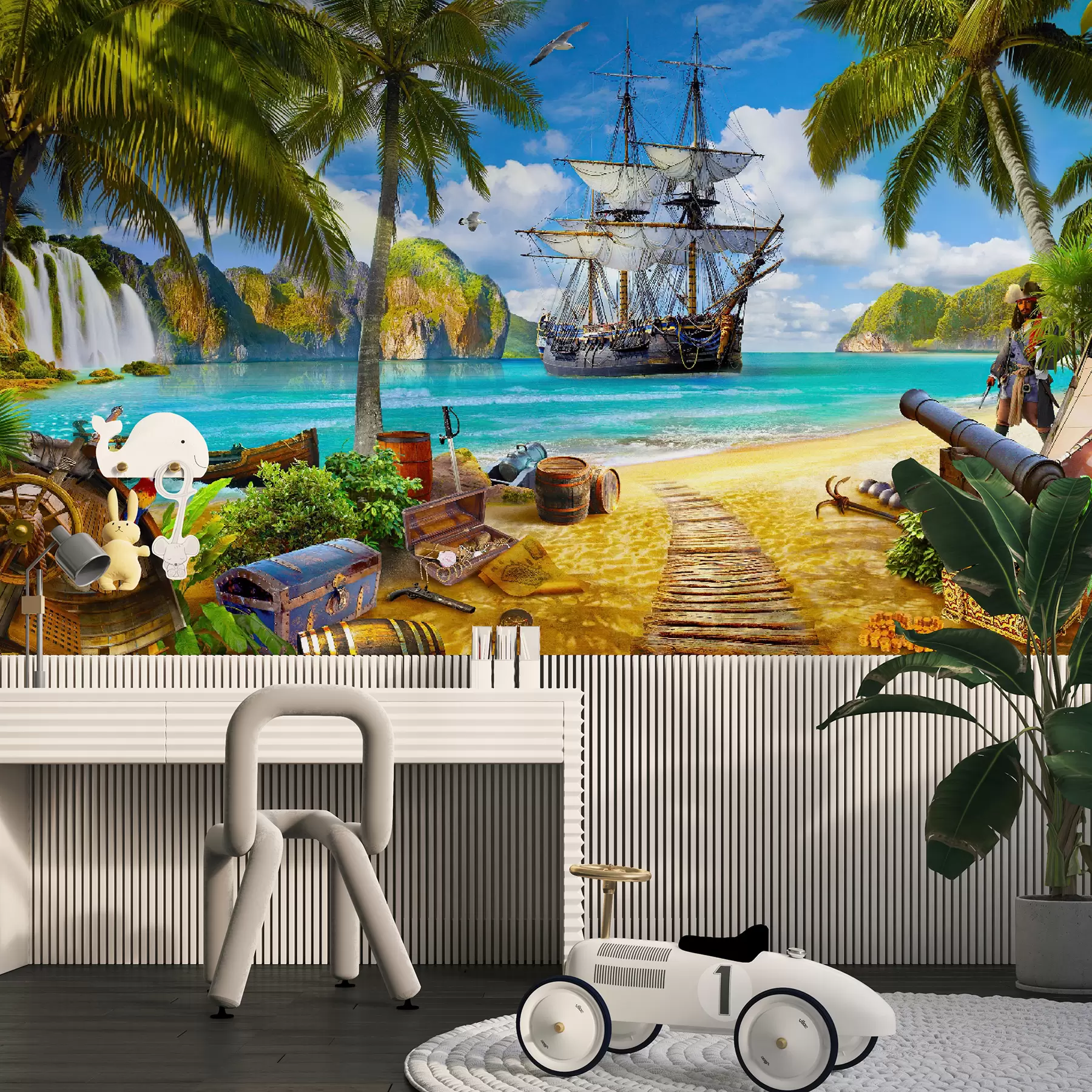 Wall Mural Photo Wallpaper Water, cloud and sky u59784v3