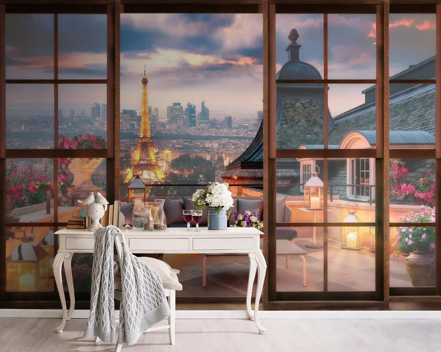 wall murals Cloud, building and sky u60794