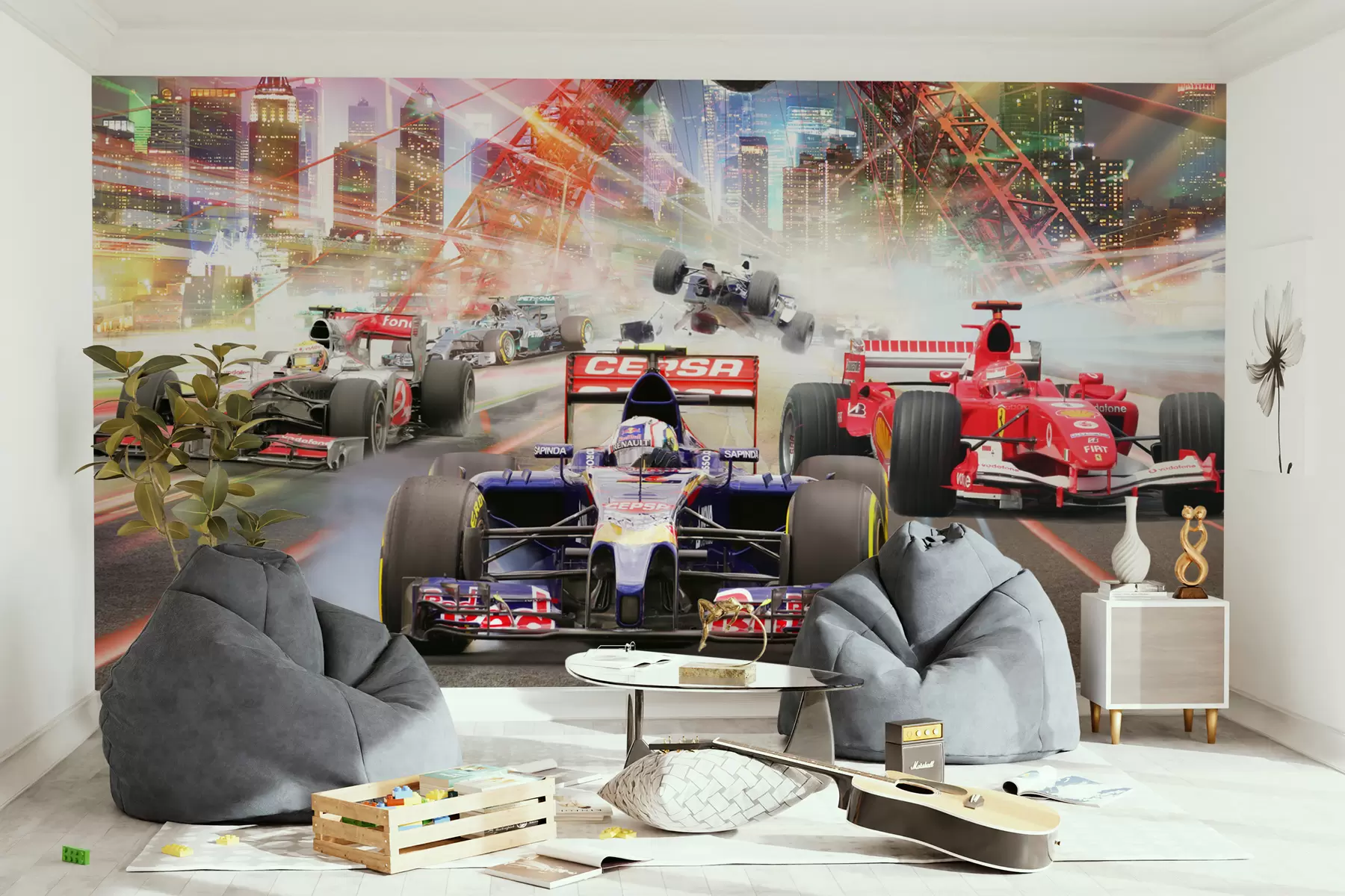 wall murals Wheel, tire and car u64439