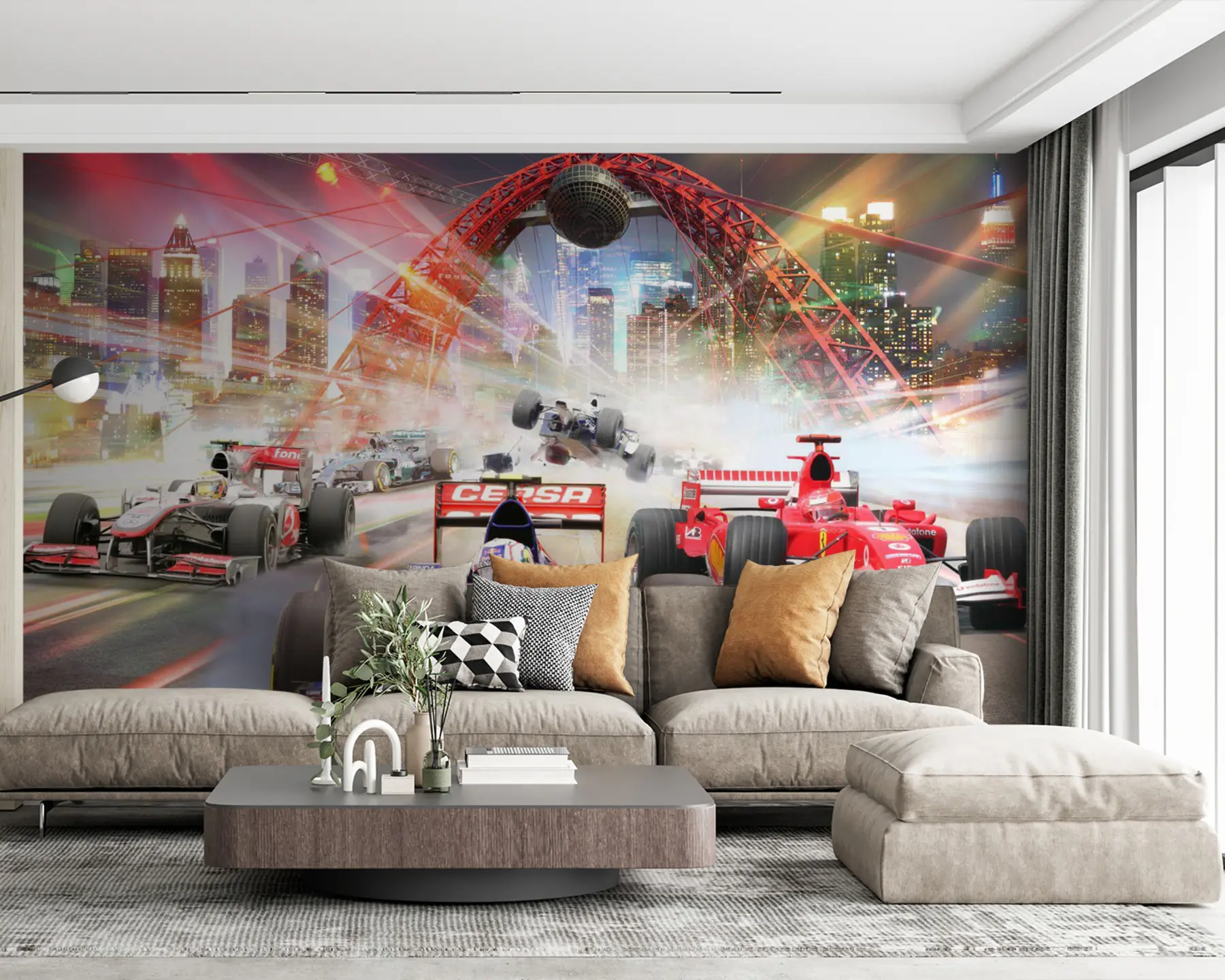 peintures murales Roue, pneu et voiture u64439
