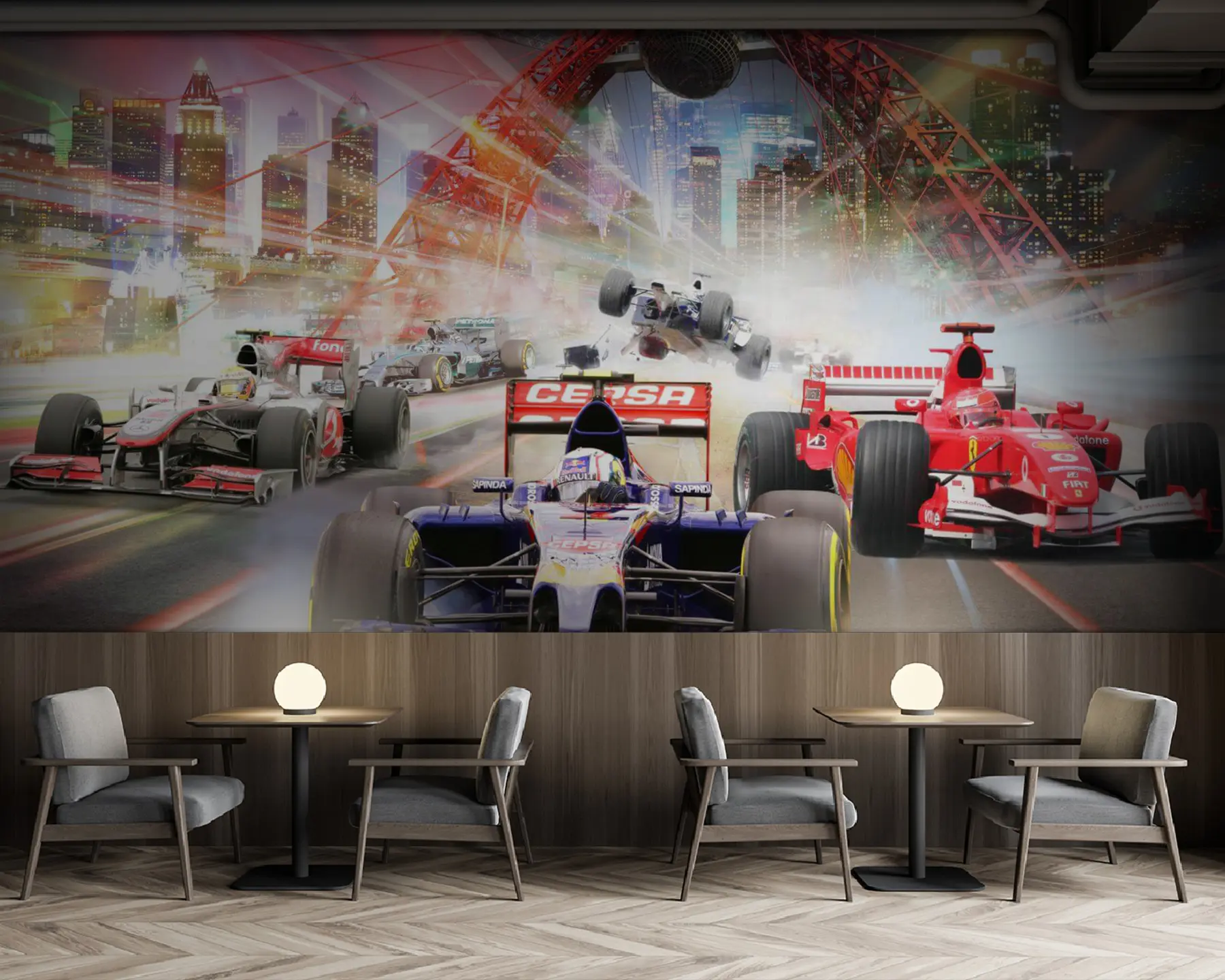 murales Rueda, neumático y coche u64439