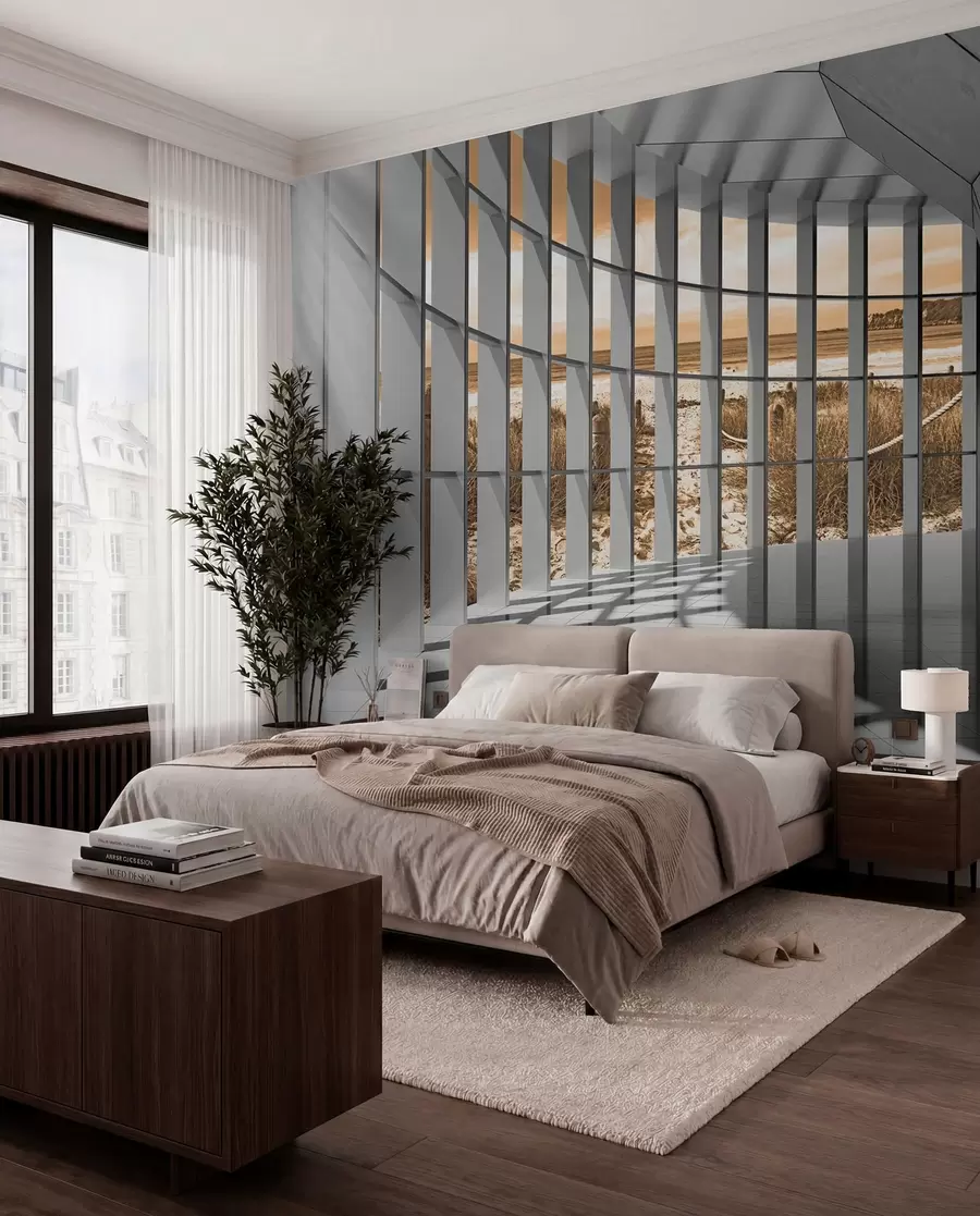wall murals Windows in Amber Light u70513v3
