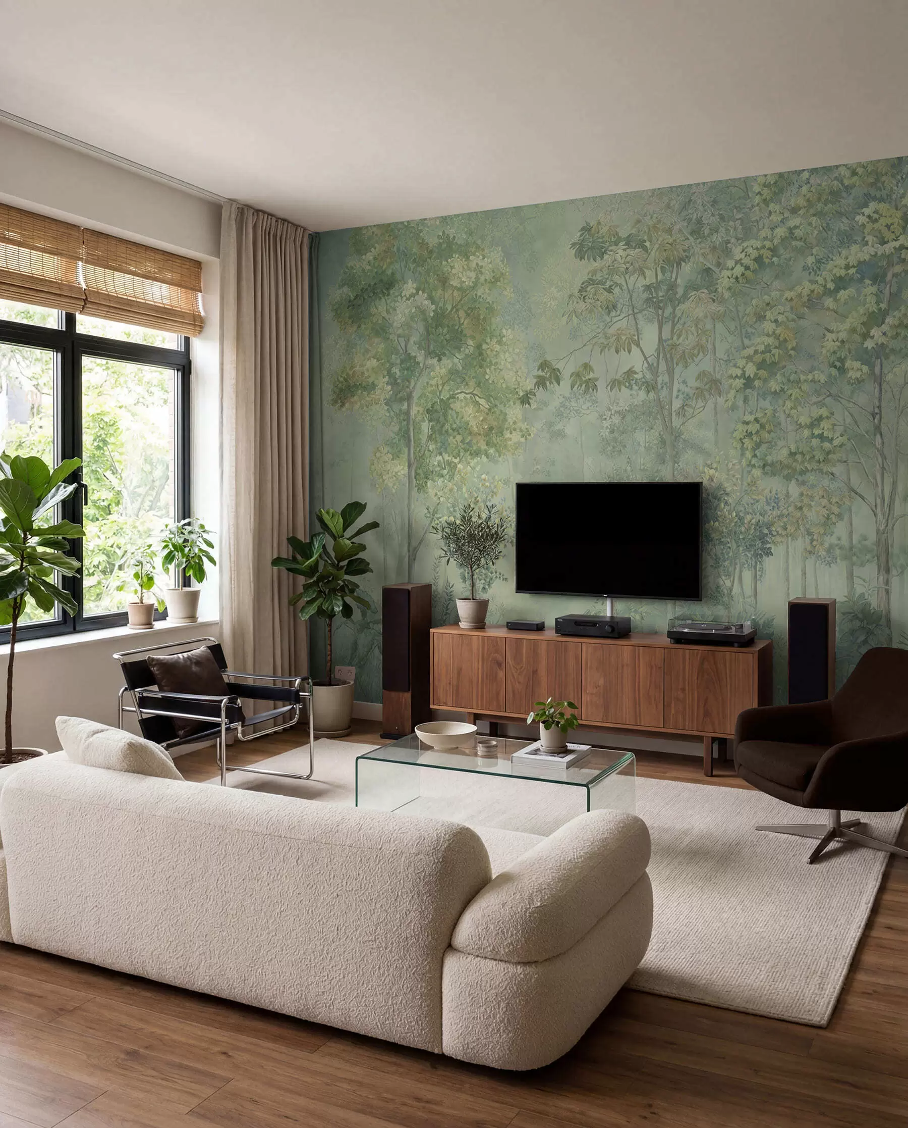 wall murals Natural landscape, twig and paint u78448v1