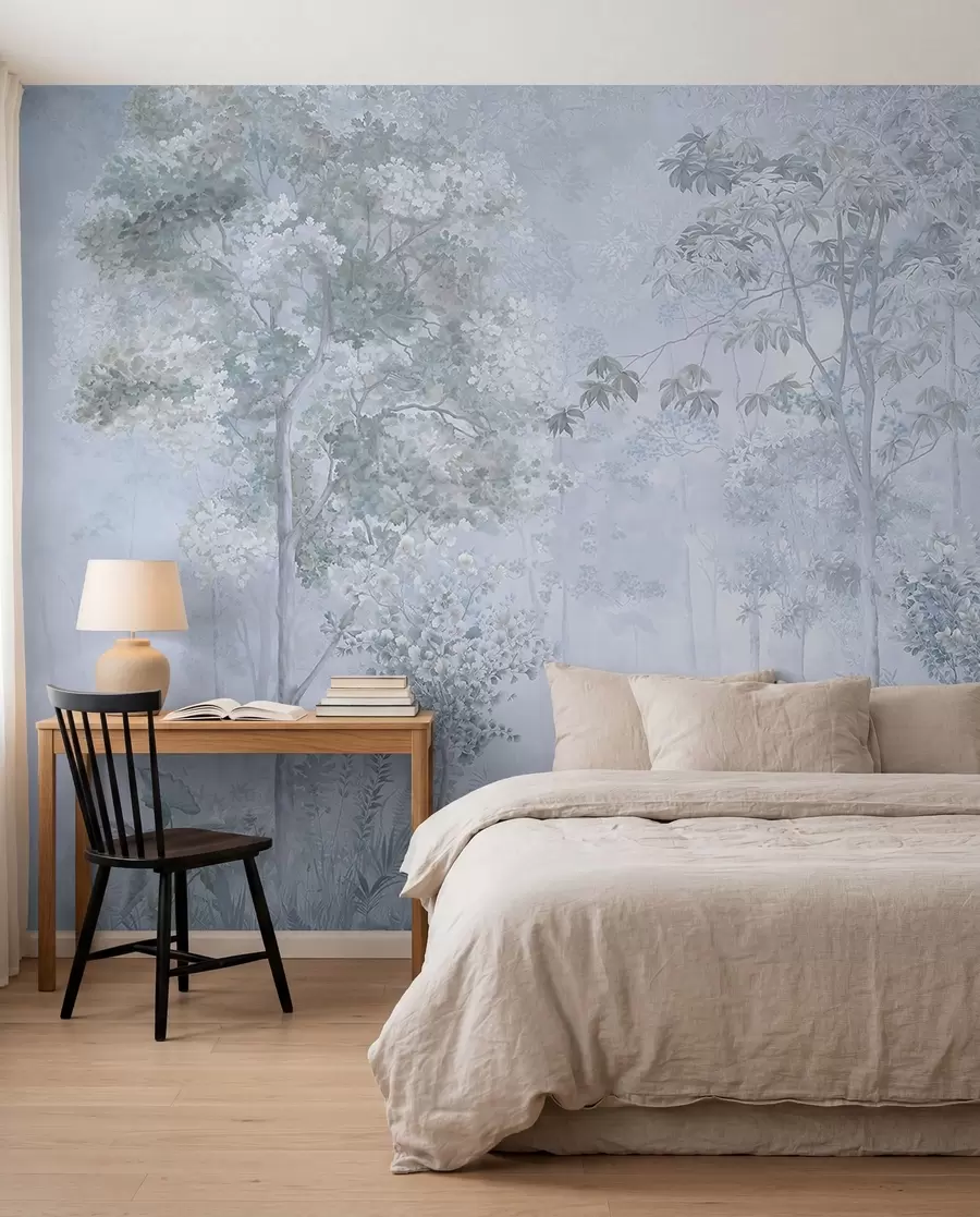 wall murals Path in the foggy forest u78448v3