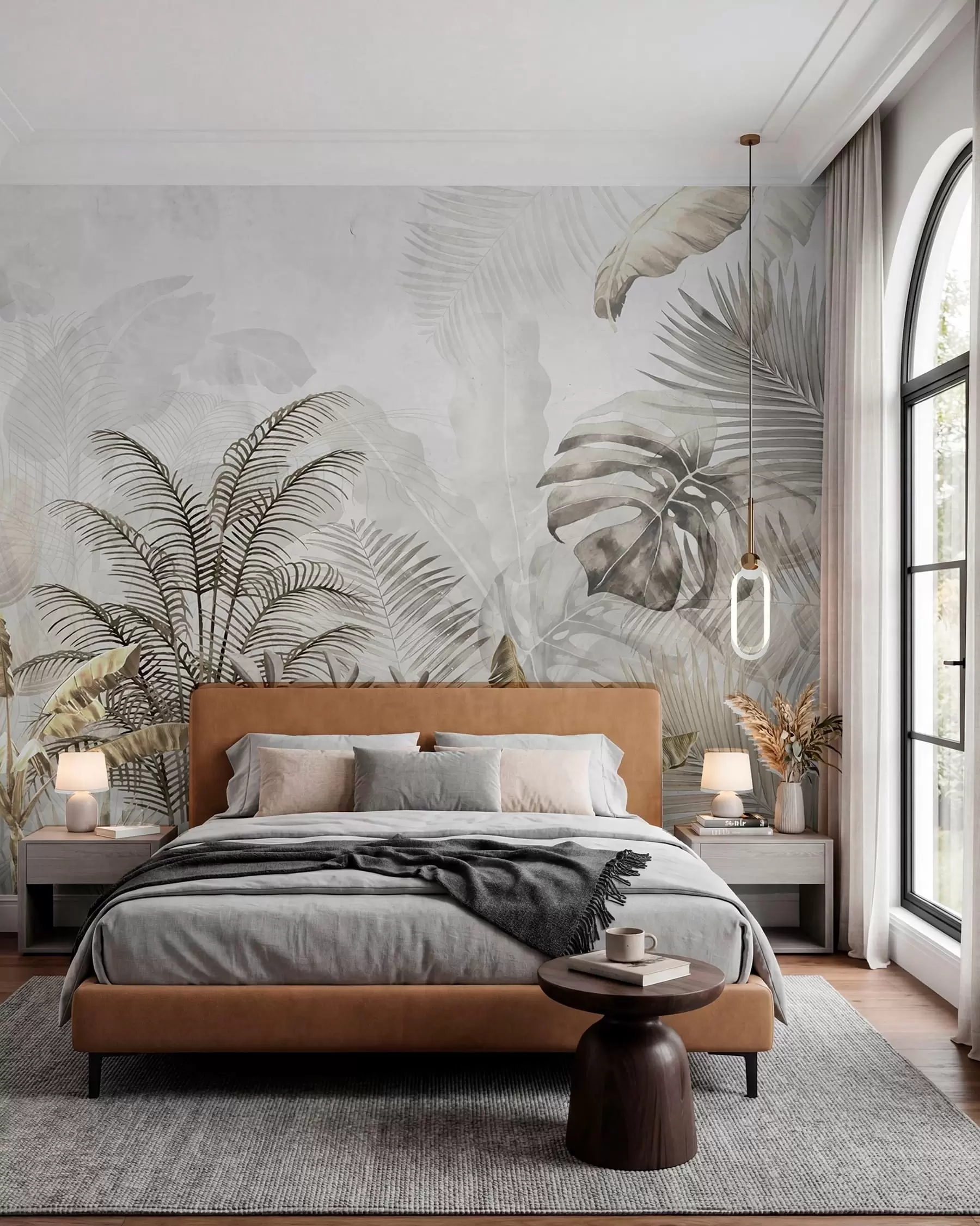 wall murals Jungle in Warm Grey u71284
