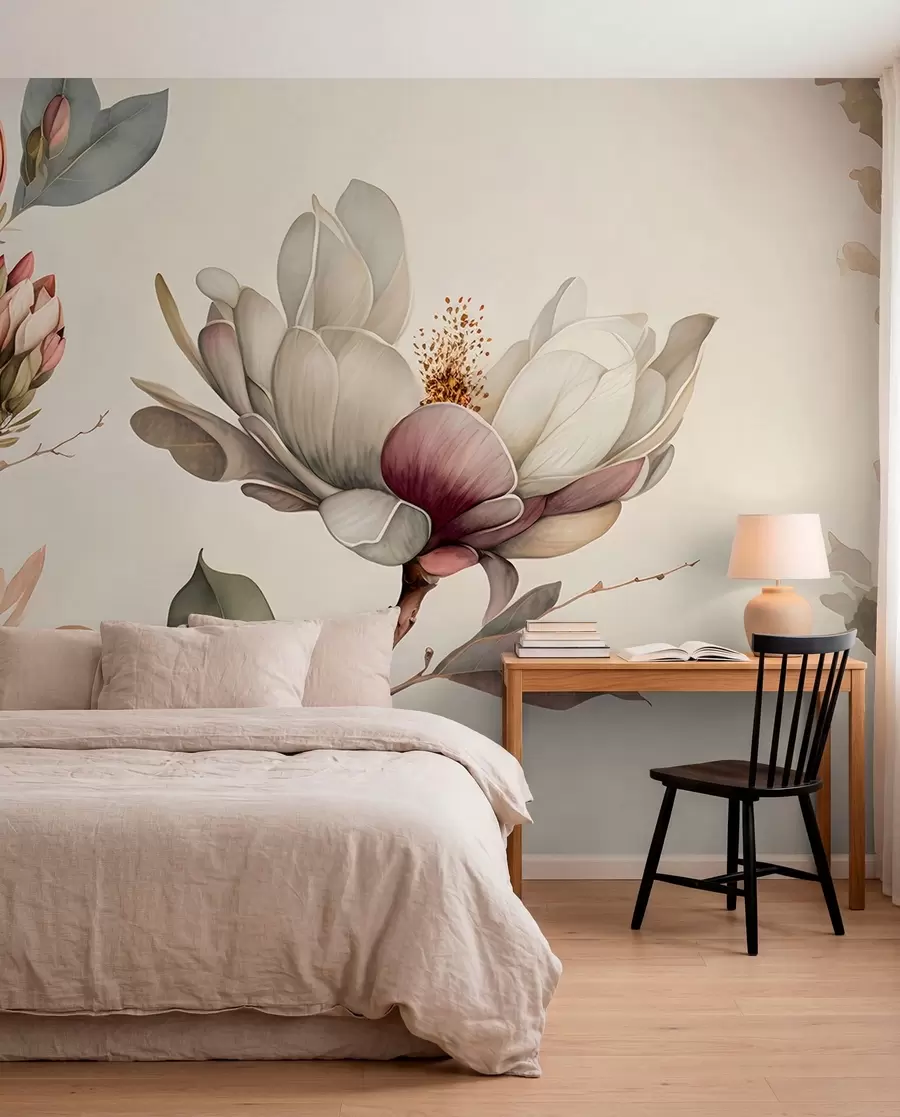 peintures murales Illustration de Magnolia u93020