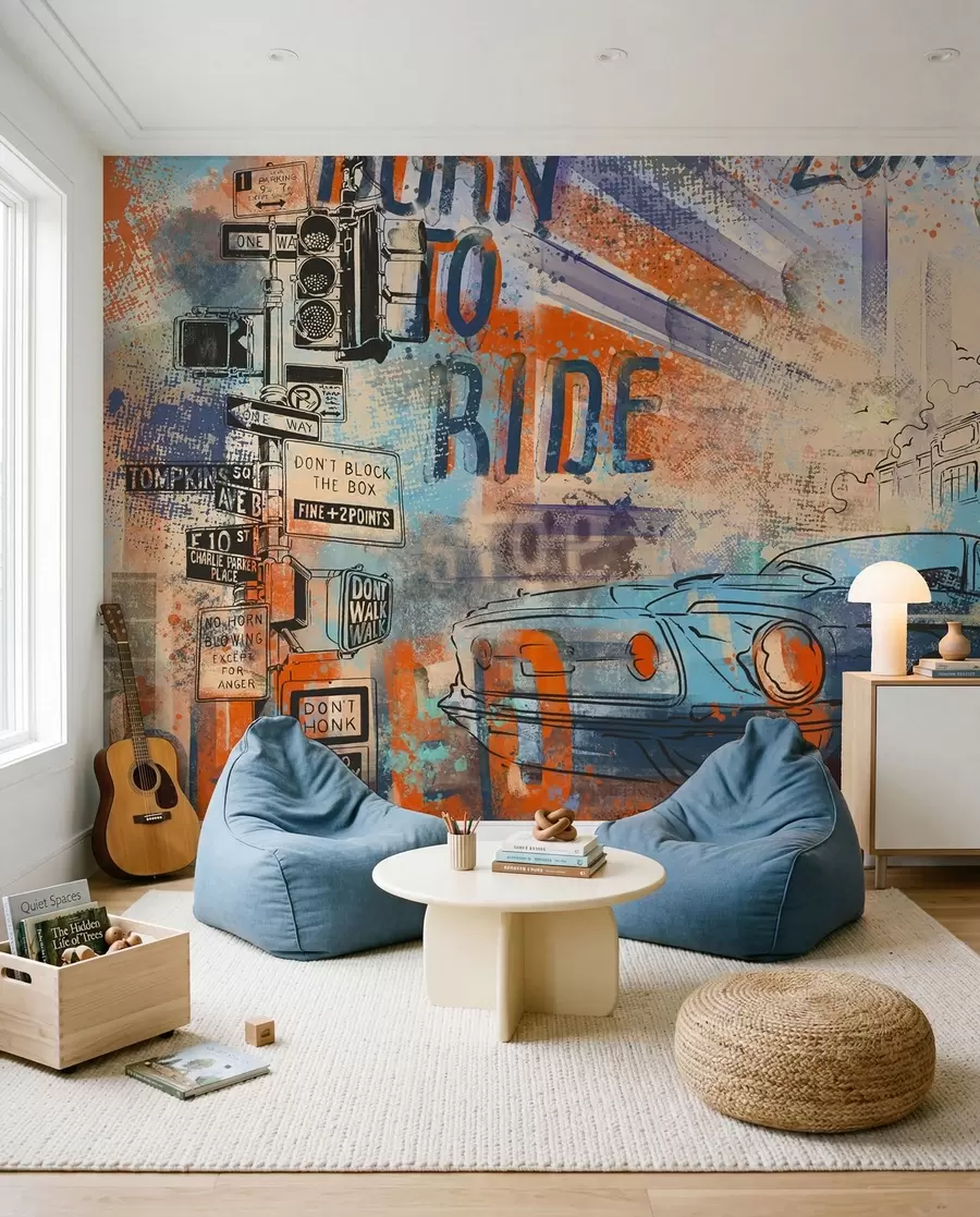 wall murals Retro car u93889