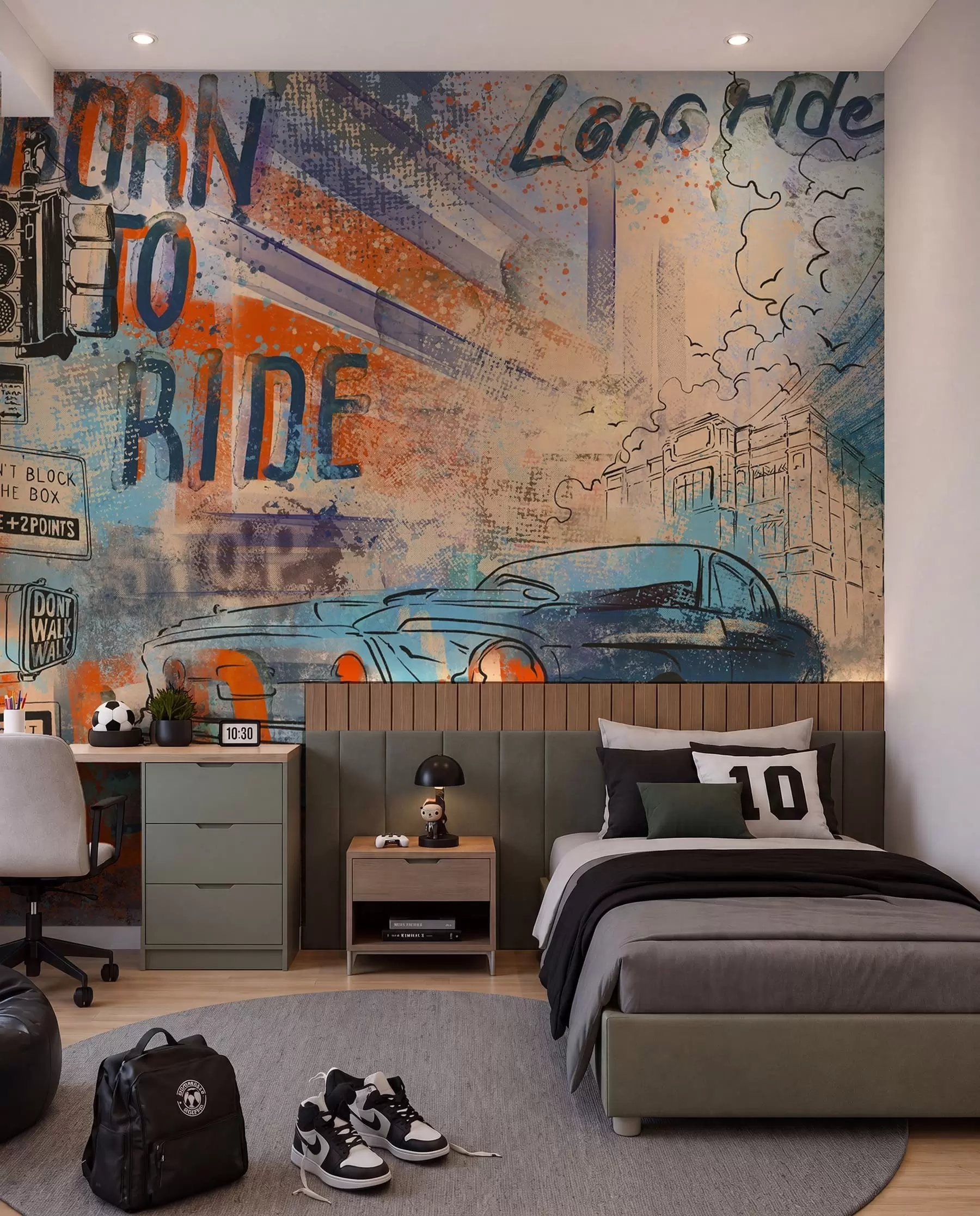 murales Retro car u93889