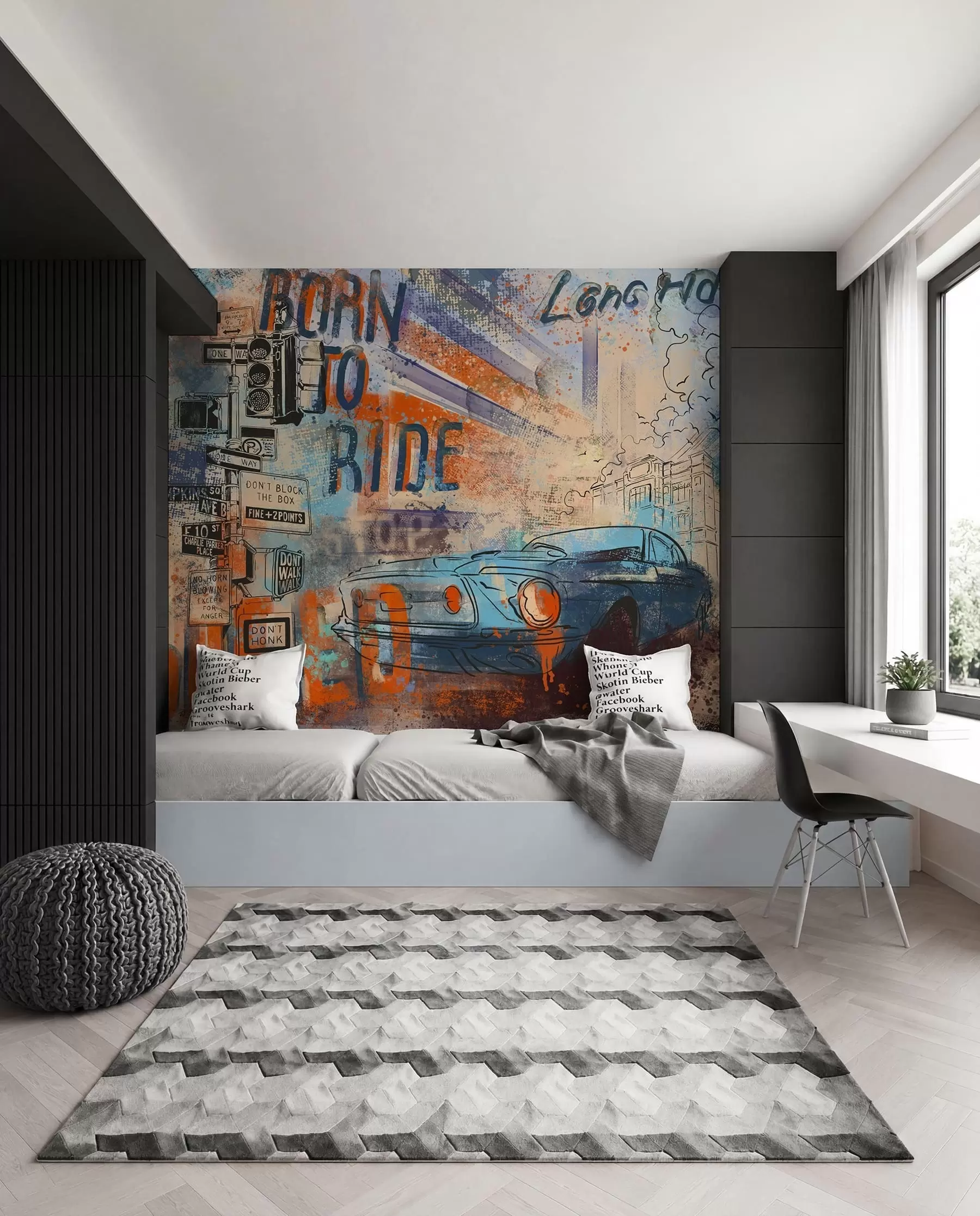 Wall Mural Photo Wallpaper Retro car u93889
