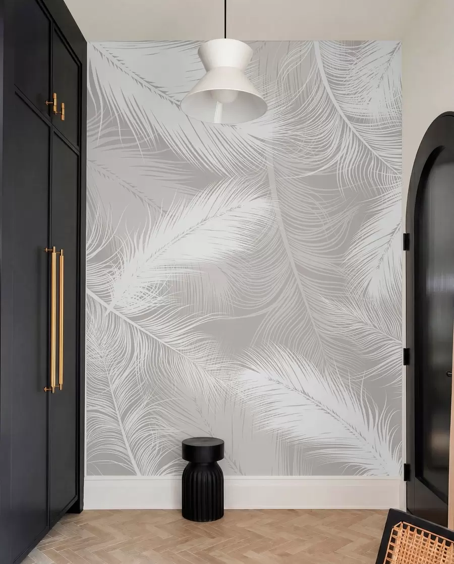 peintures murales Douces plumes blanches u74474