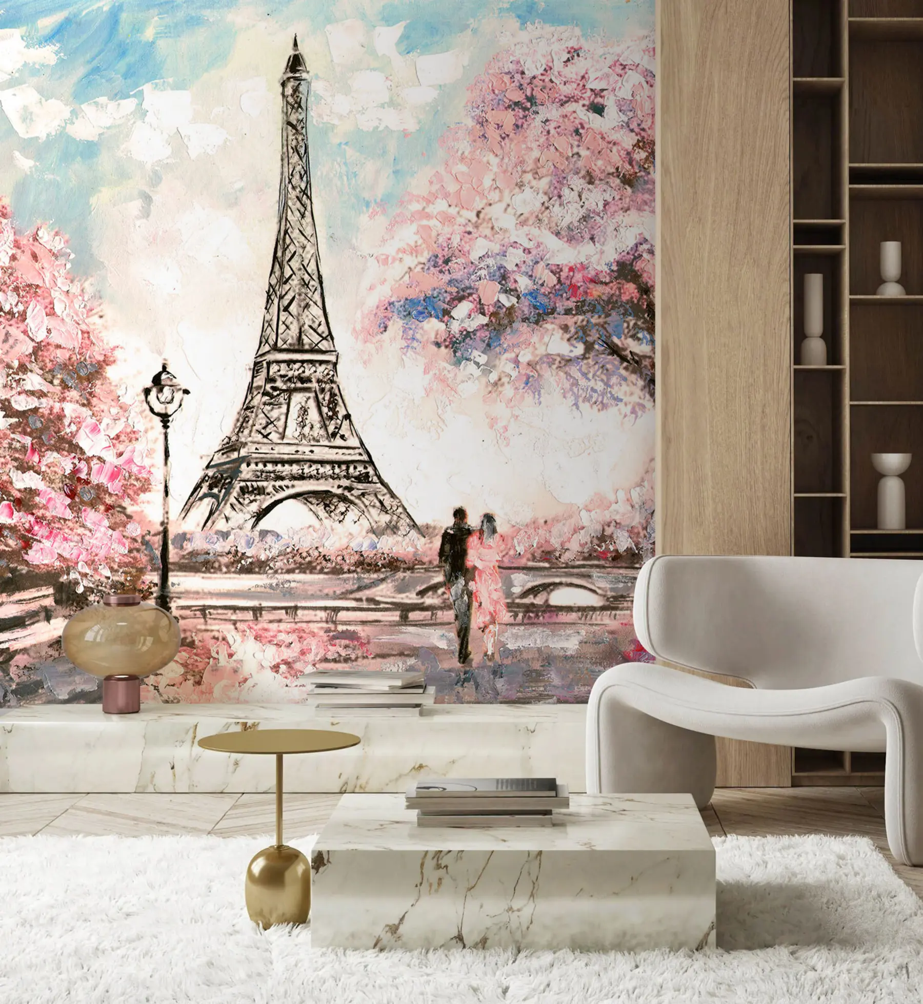 Wall Mural Photo Wallpaper Street view of Paris u74631