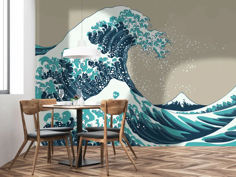 murales Murales de estilo japonés, murales de estilo asiático u74617